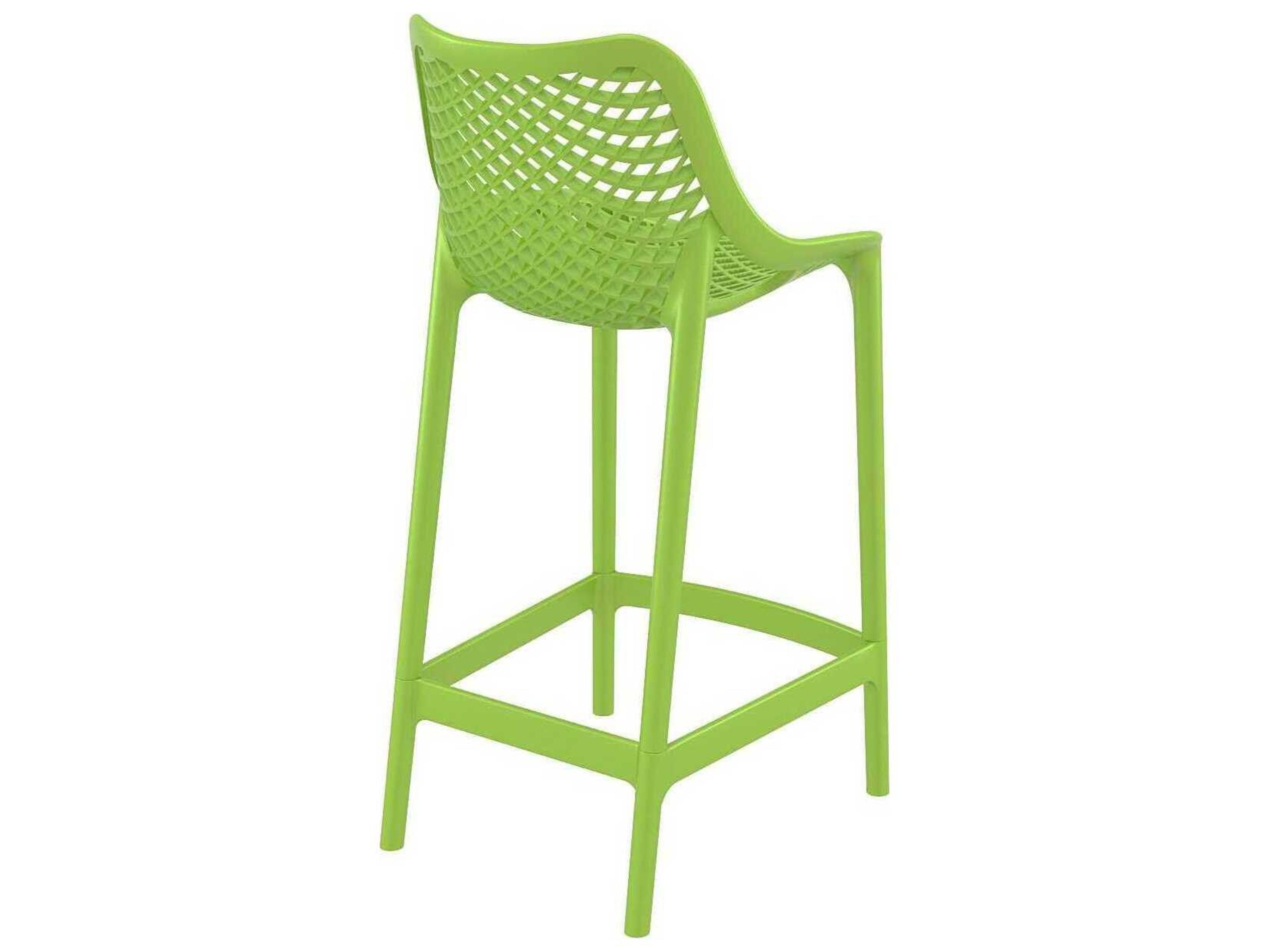 Compamia Air Tropical Green Polypropylene Resin Counter Stool