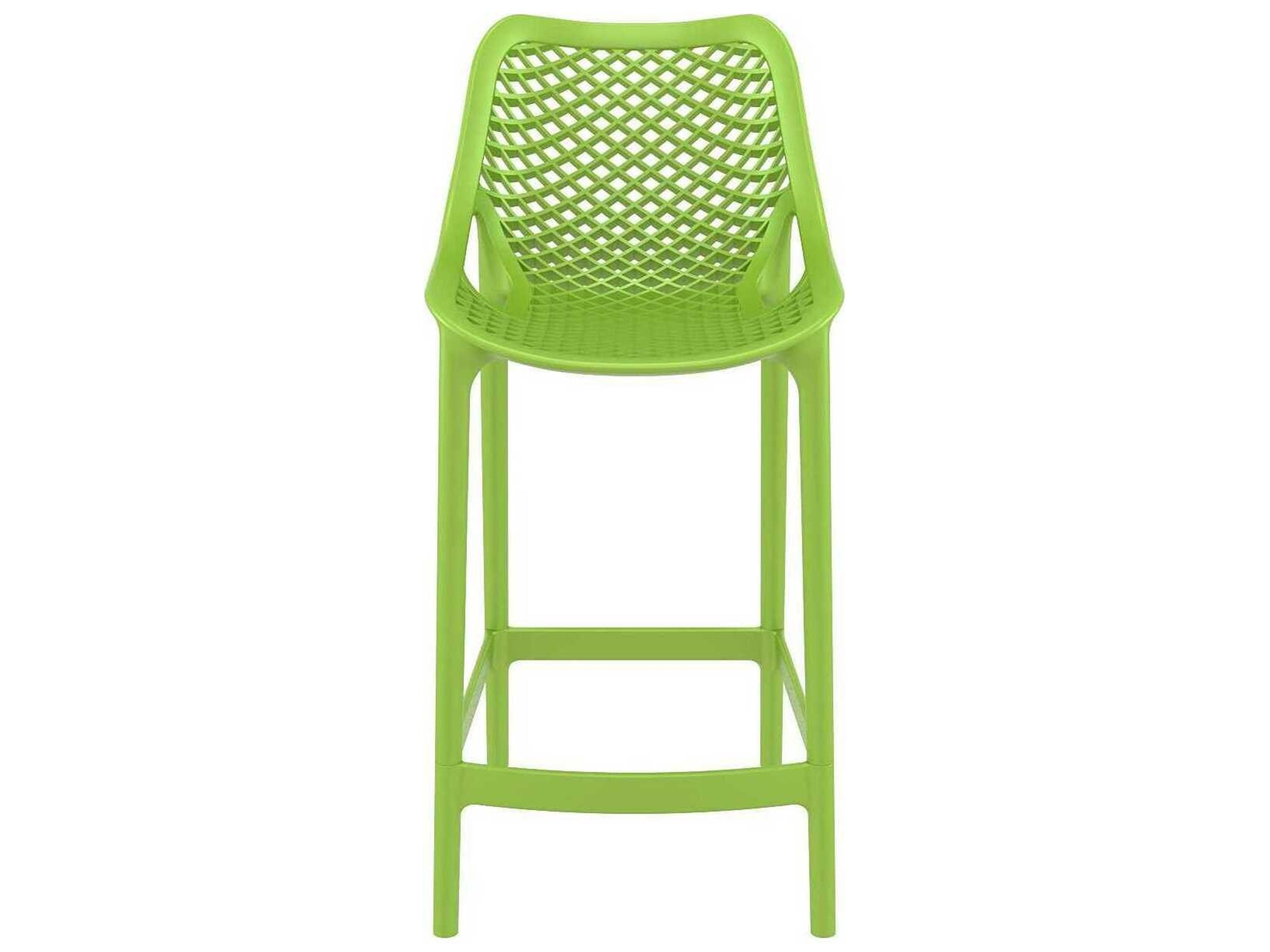 Compamia Air Tropical Green Polypropylene Resin Counter Stool