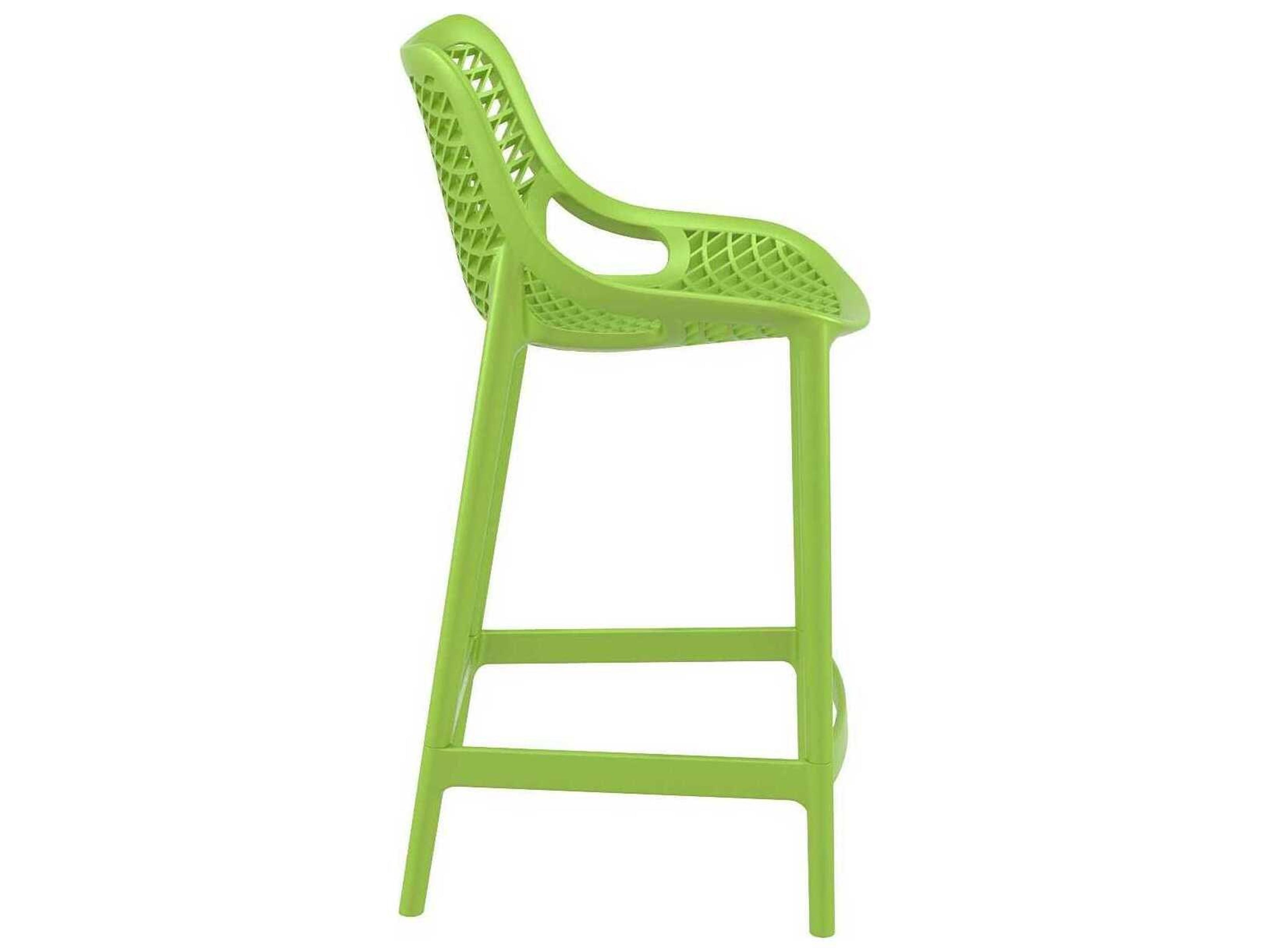 Compamia Air Tropical Green Polypropylene Resin Counter Stool