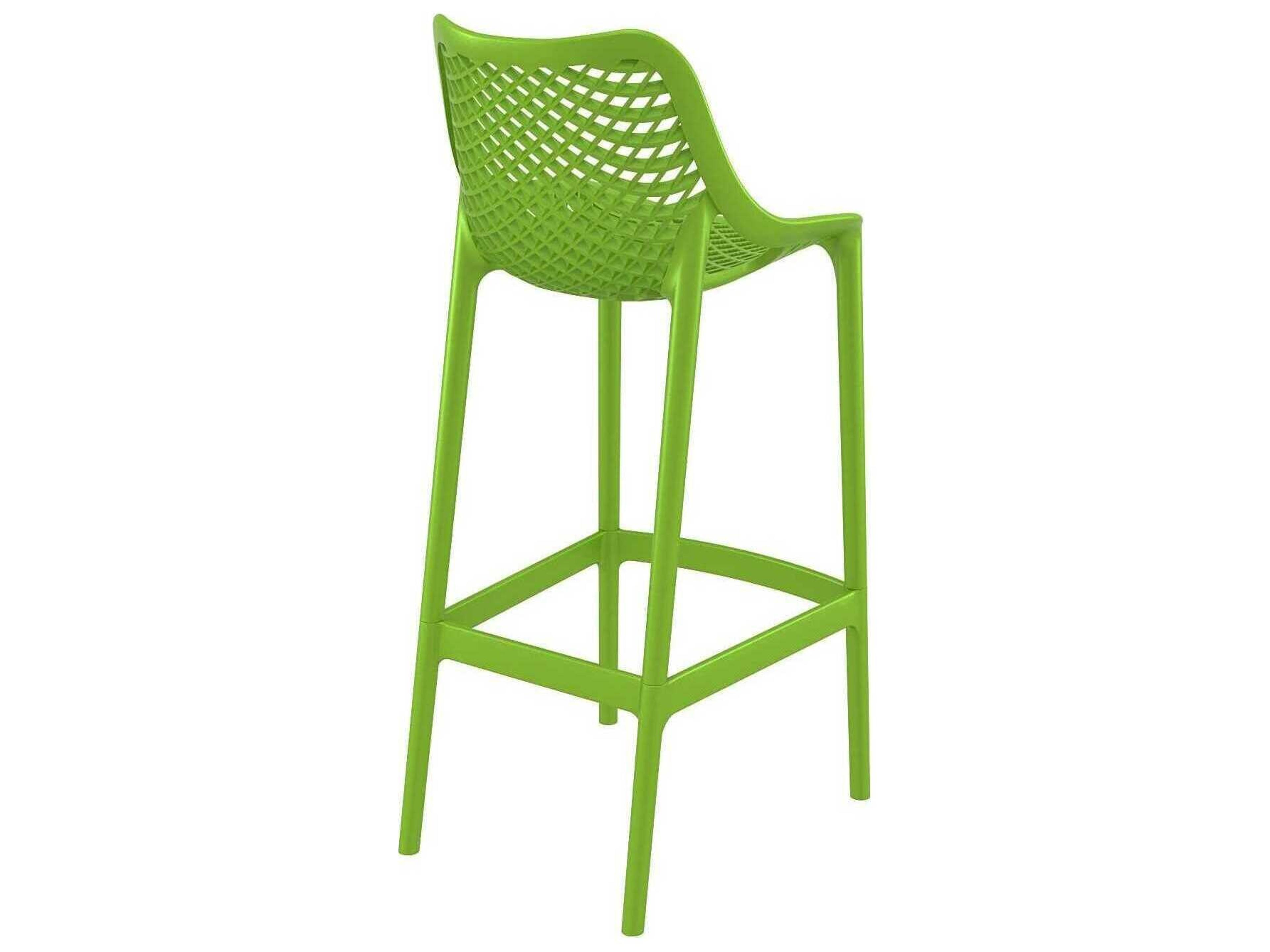 Compamia Air Tropical Green Polypropylene Resin Bar Stool