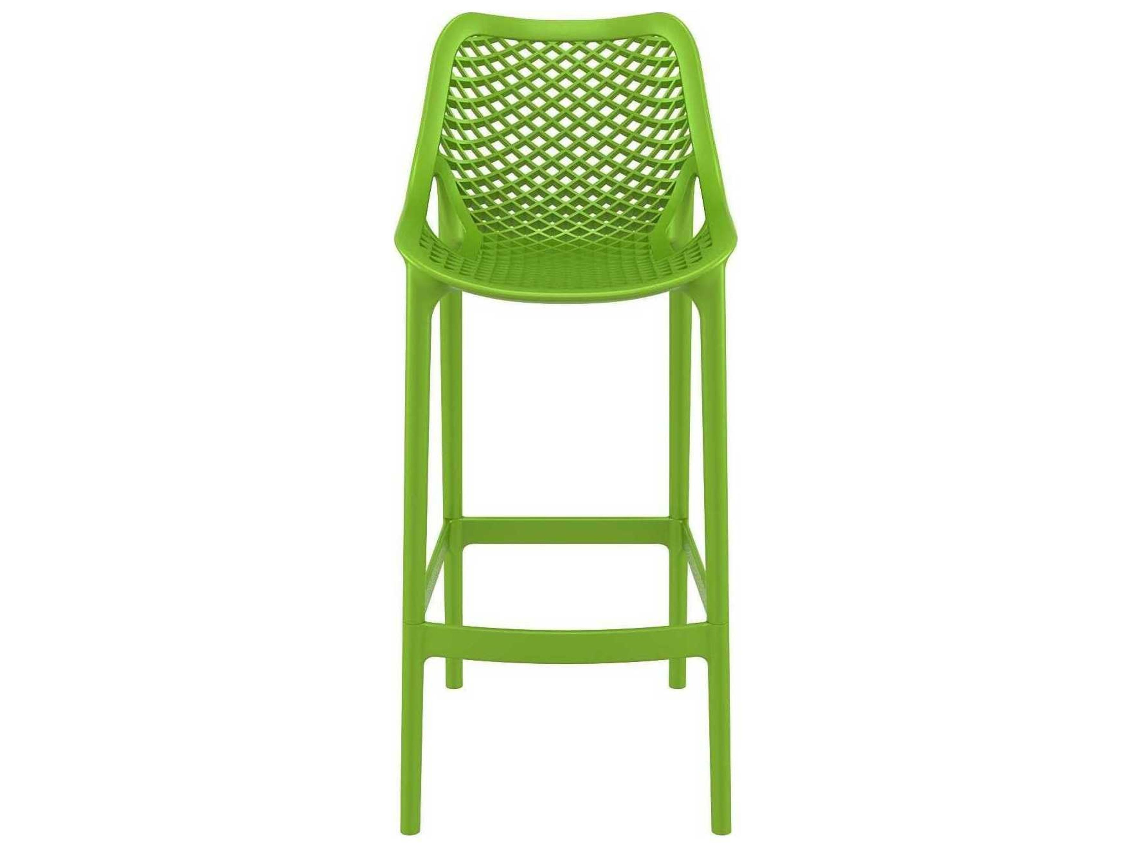 Compamia Air Tropical Green Polypropylene Resin Bar Stool