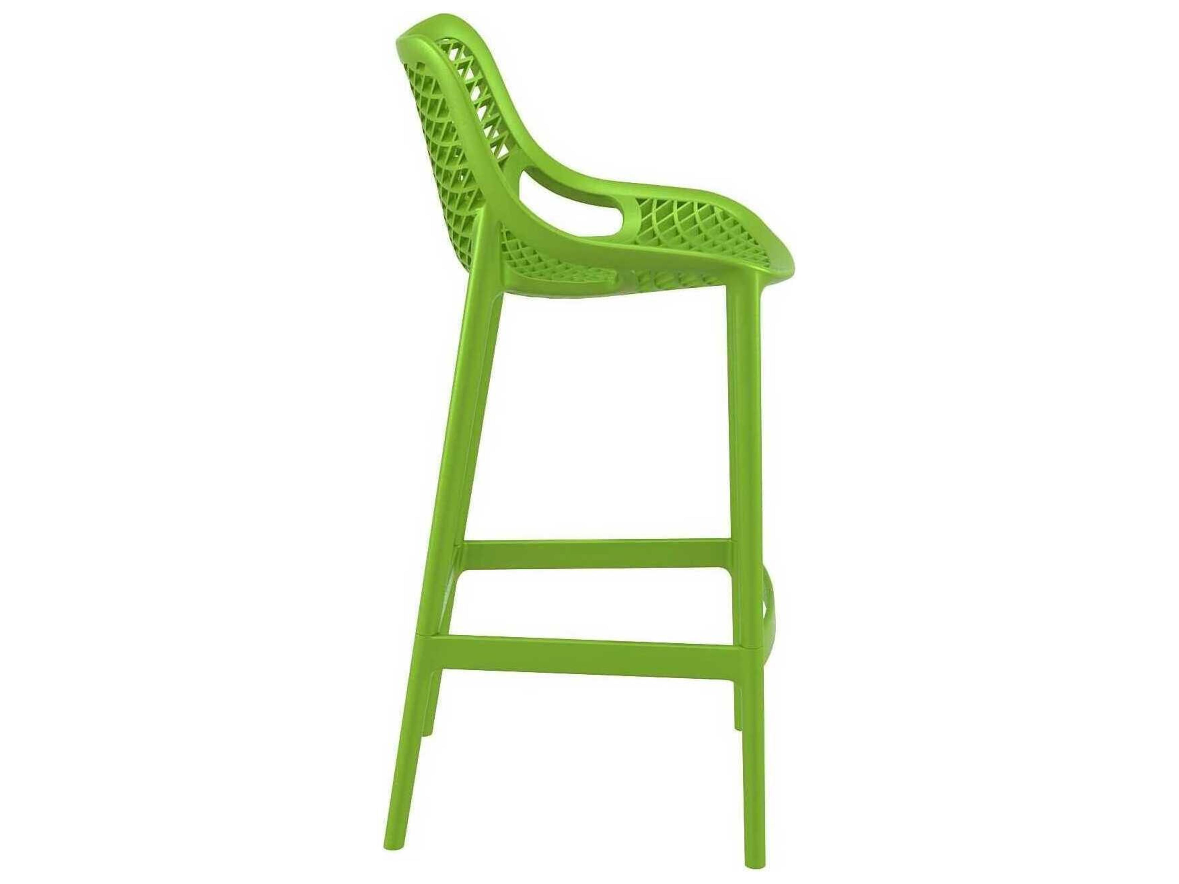 Compamia Air Tropical Green Polypropylene Resin Bar Stool