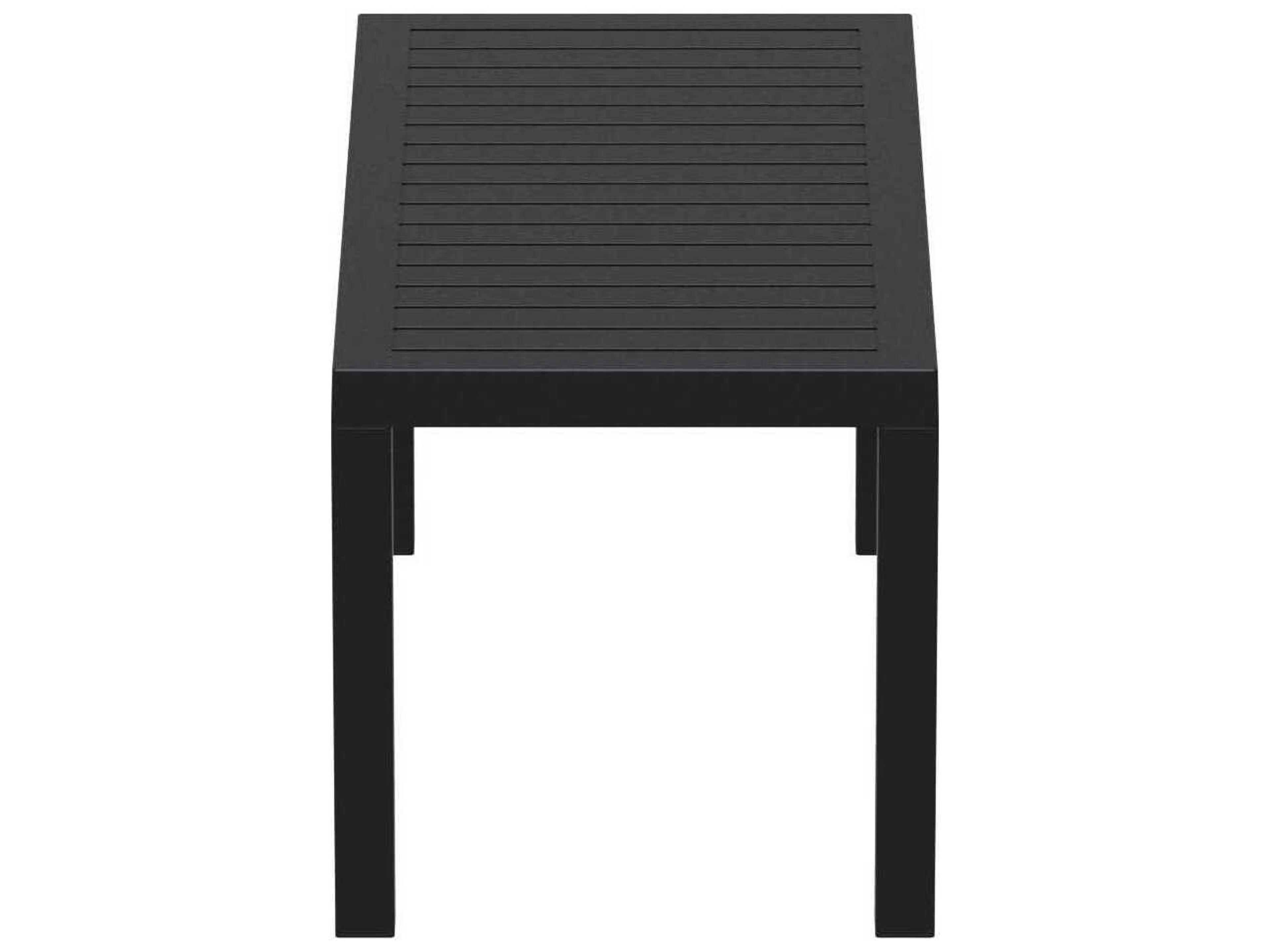 Compamia Ocean Black Polypropylene Rectangular Coffee Table