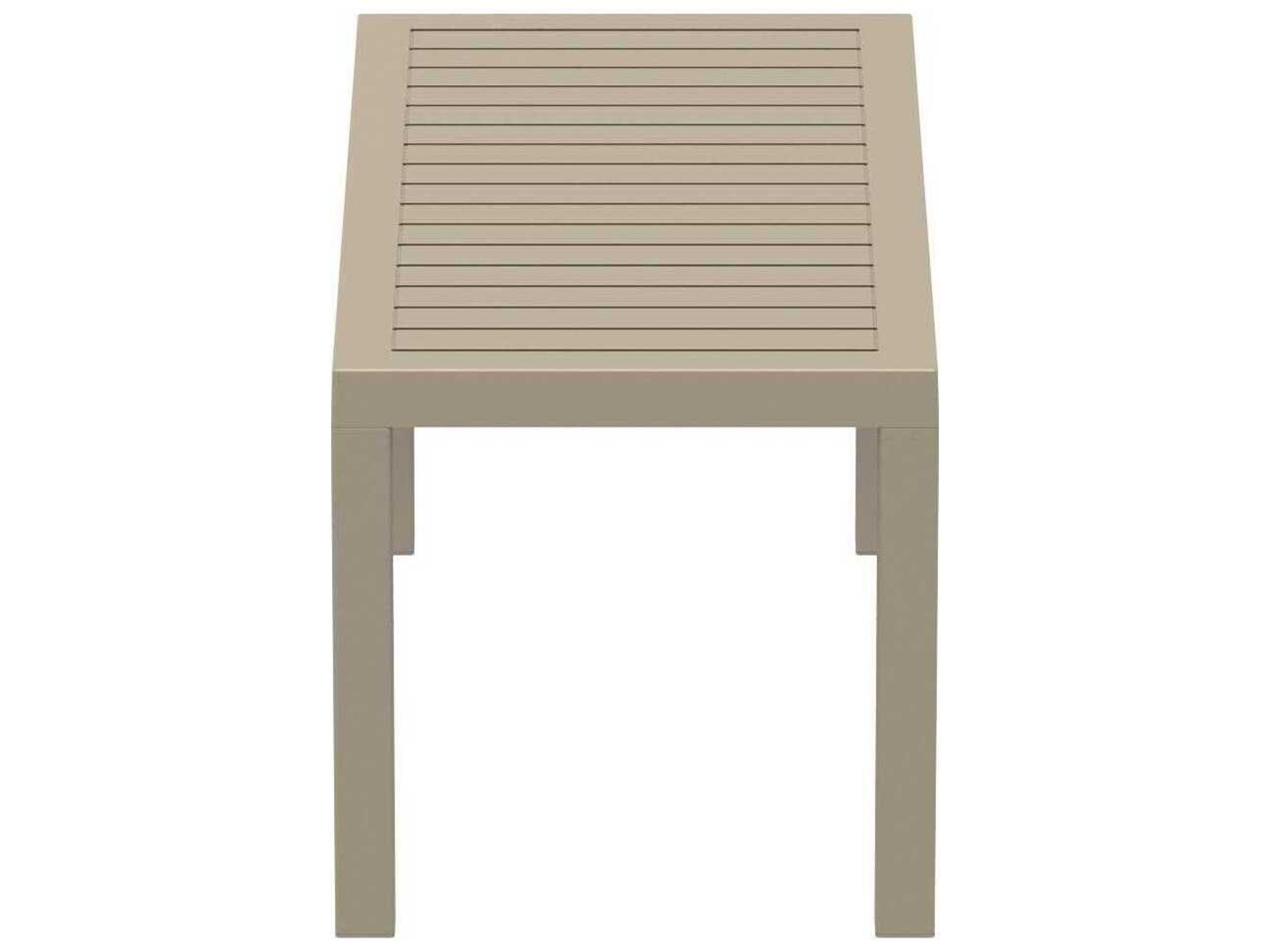 Compamia Ocean Taupe Polypropylene Rectangular Coffee Table