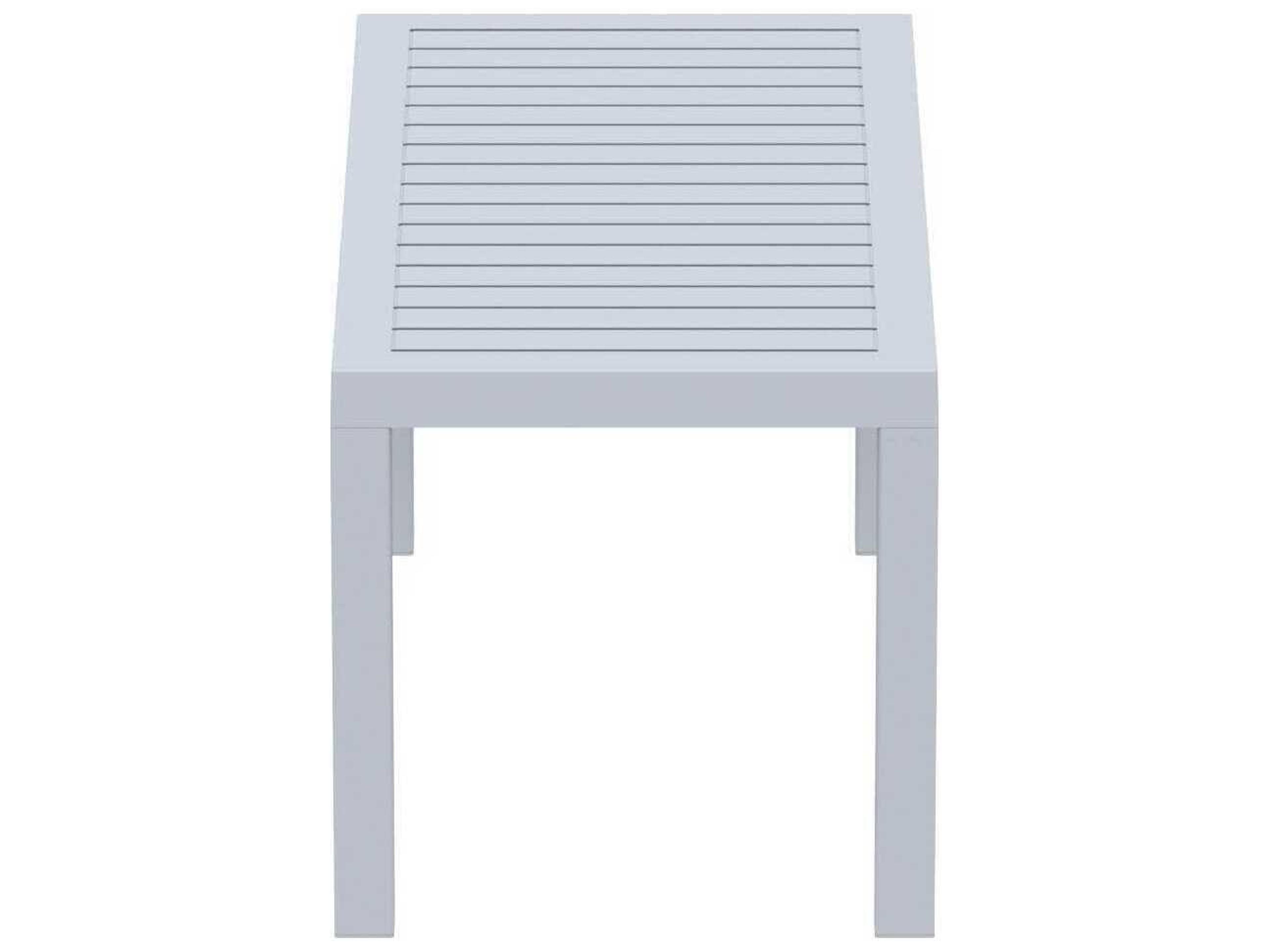 Compamia Ocean Silver Polypropylene Rectangular Coffee Table