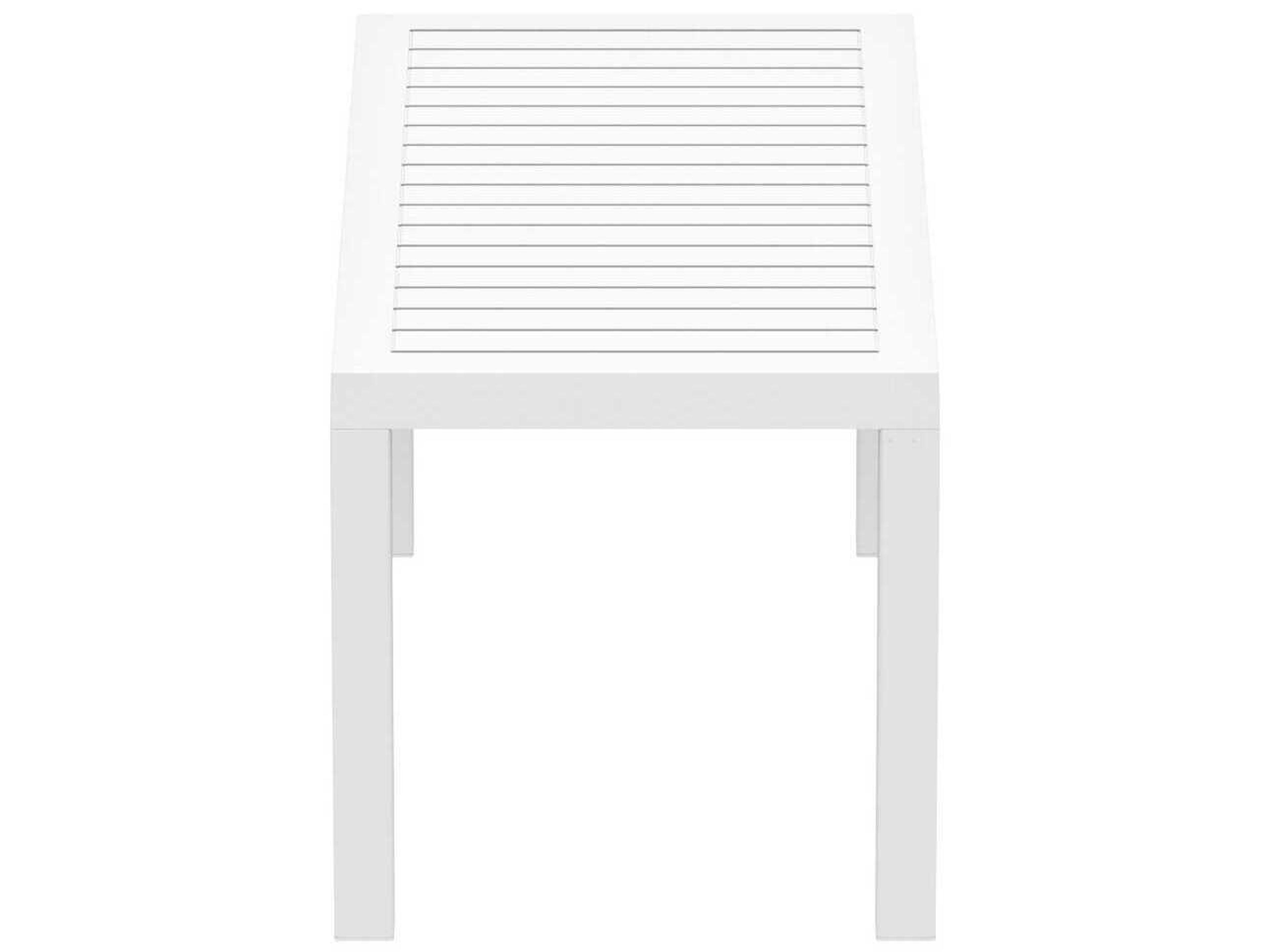 Compamia Ocean White Polypropylene Rectangular Coffee Table