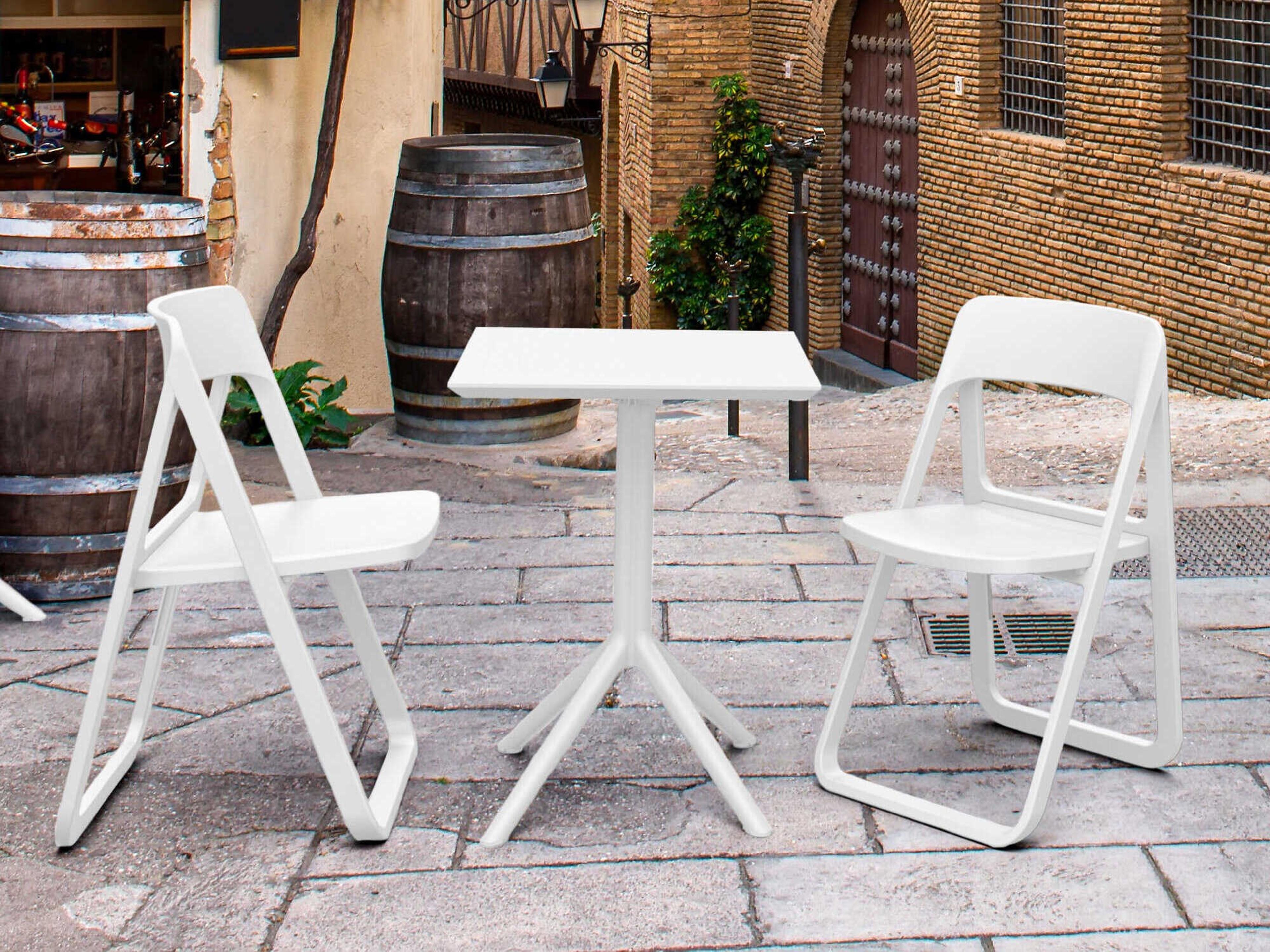 Dream White Polypropylene Dining Set