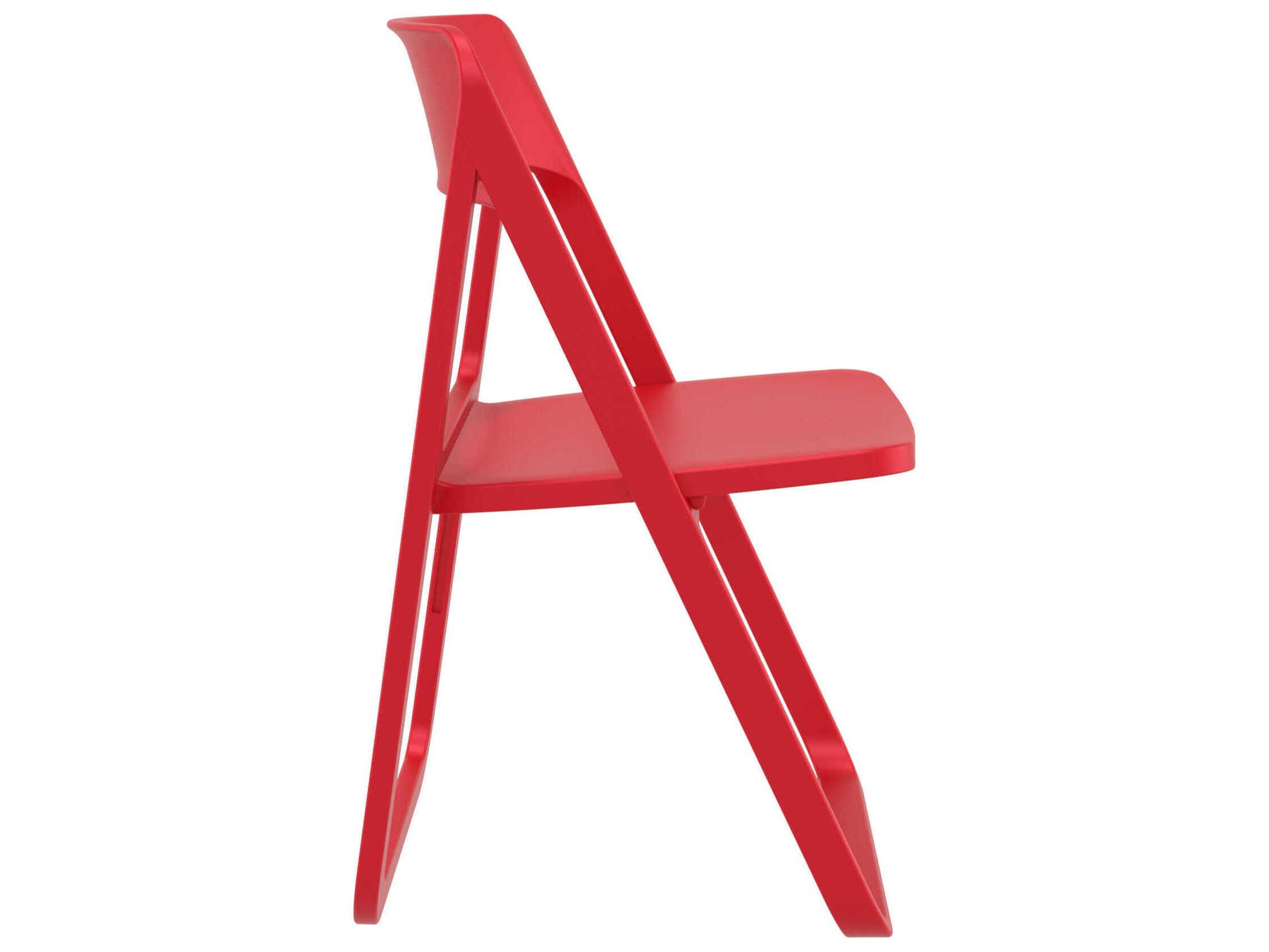 Compamia Dream Red Polypropylene Dining Chair