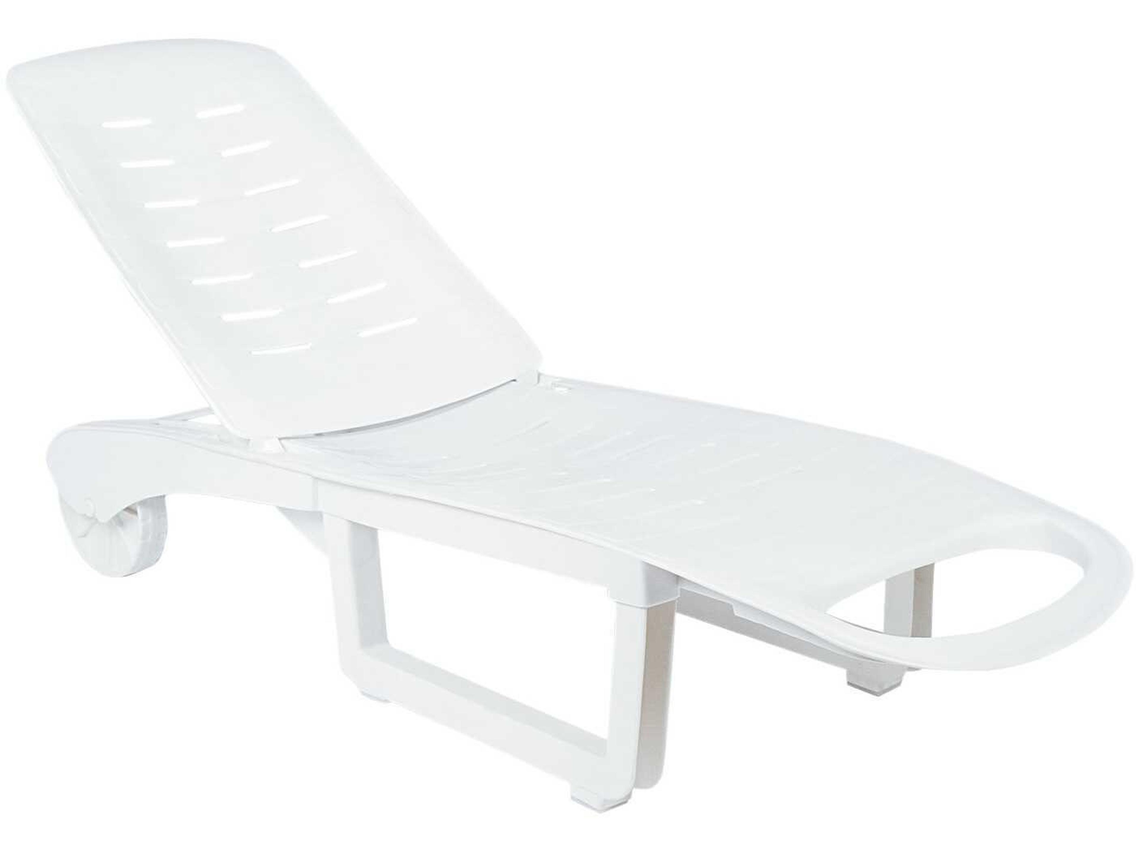 Sundance White Resin Chaise Lounge