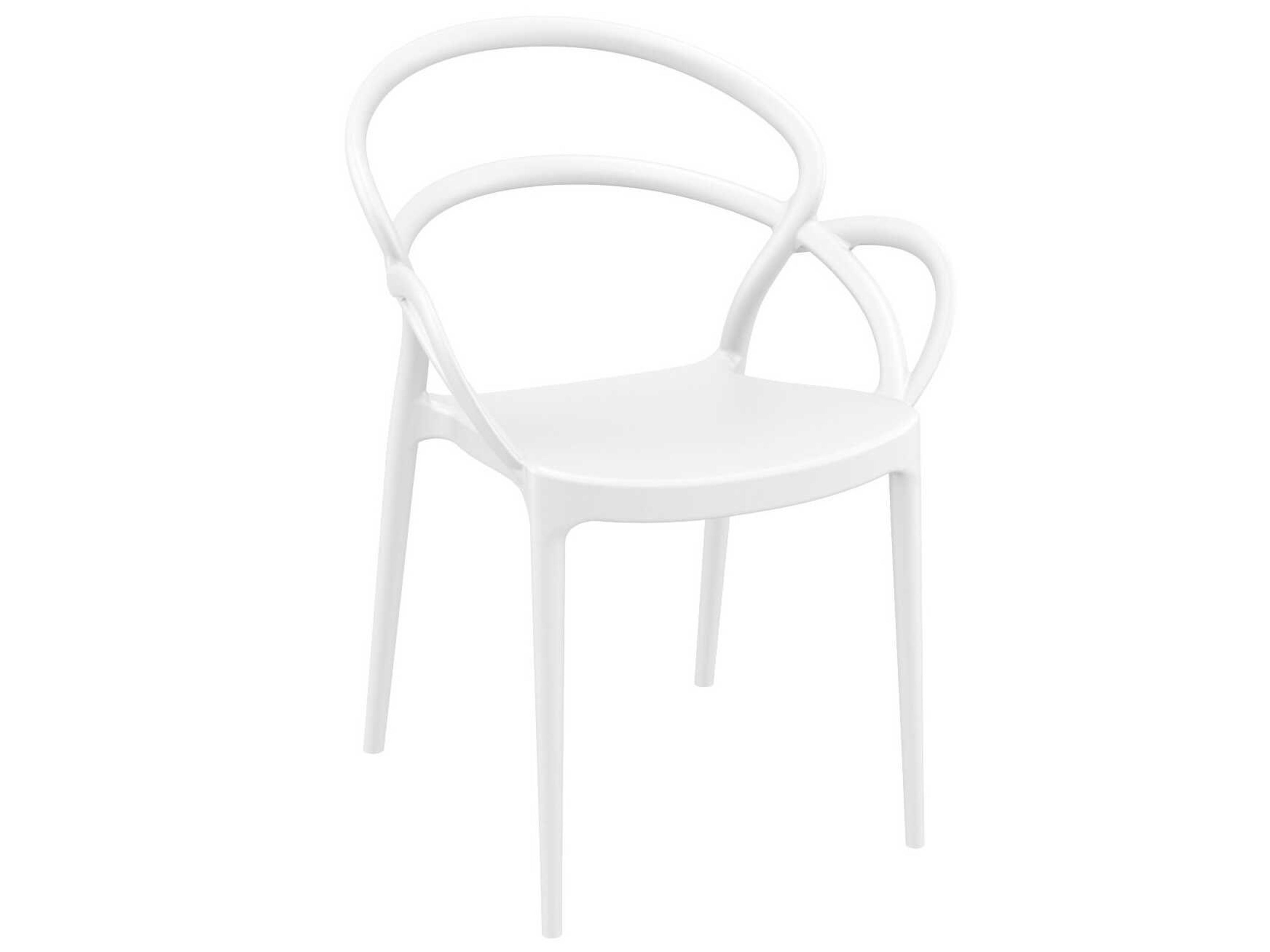 Compamia Mila White Polypropylene Dining Set