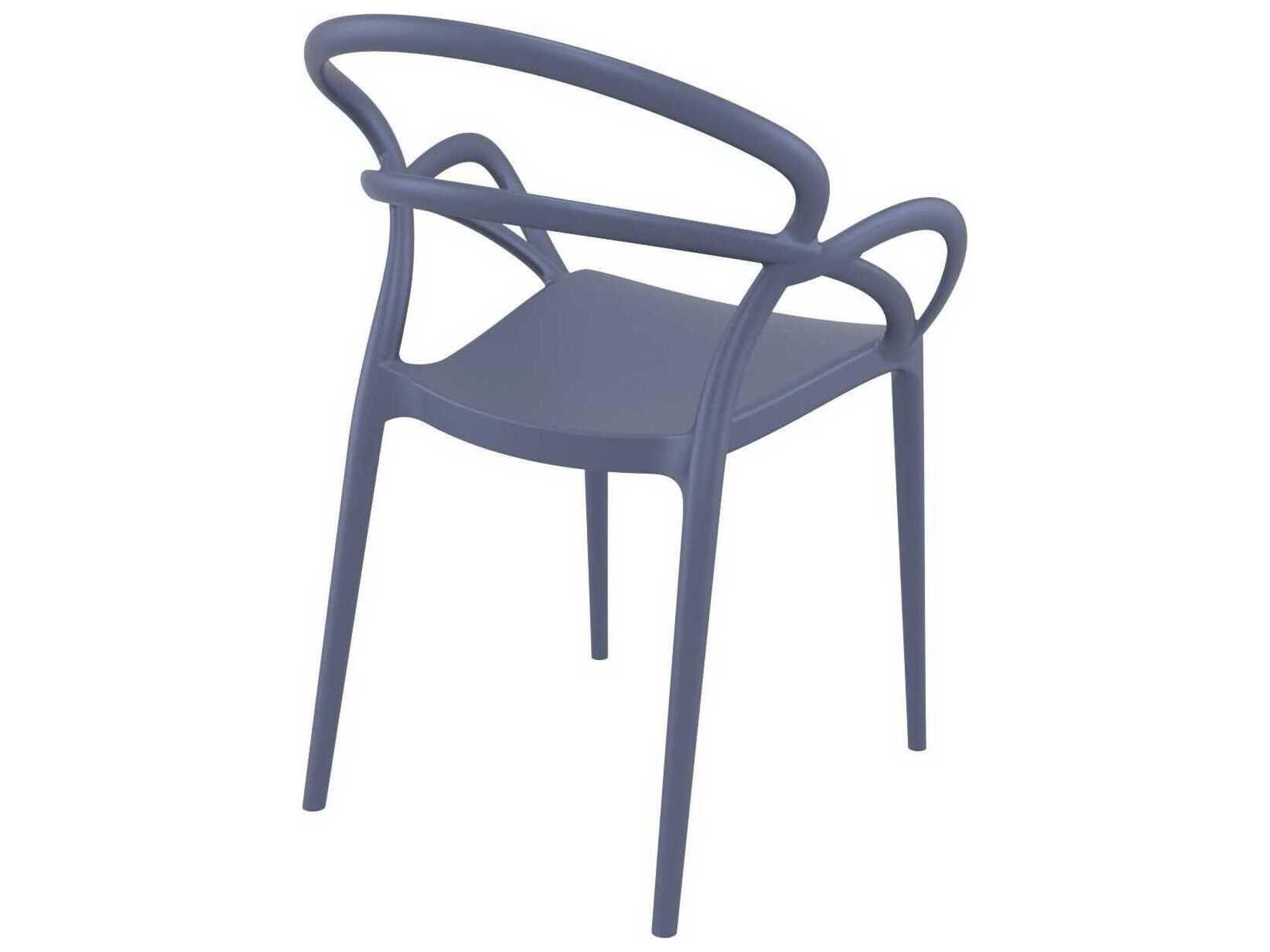 Compamia Mila Dark Gray Resin Dining Chair