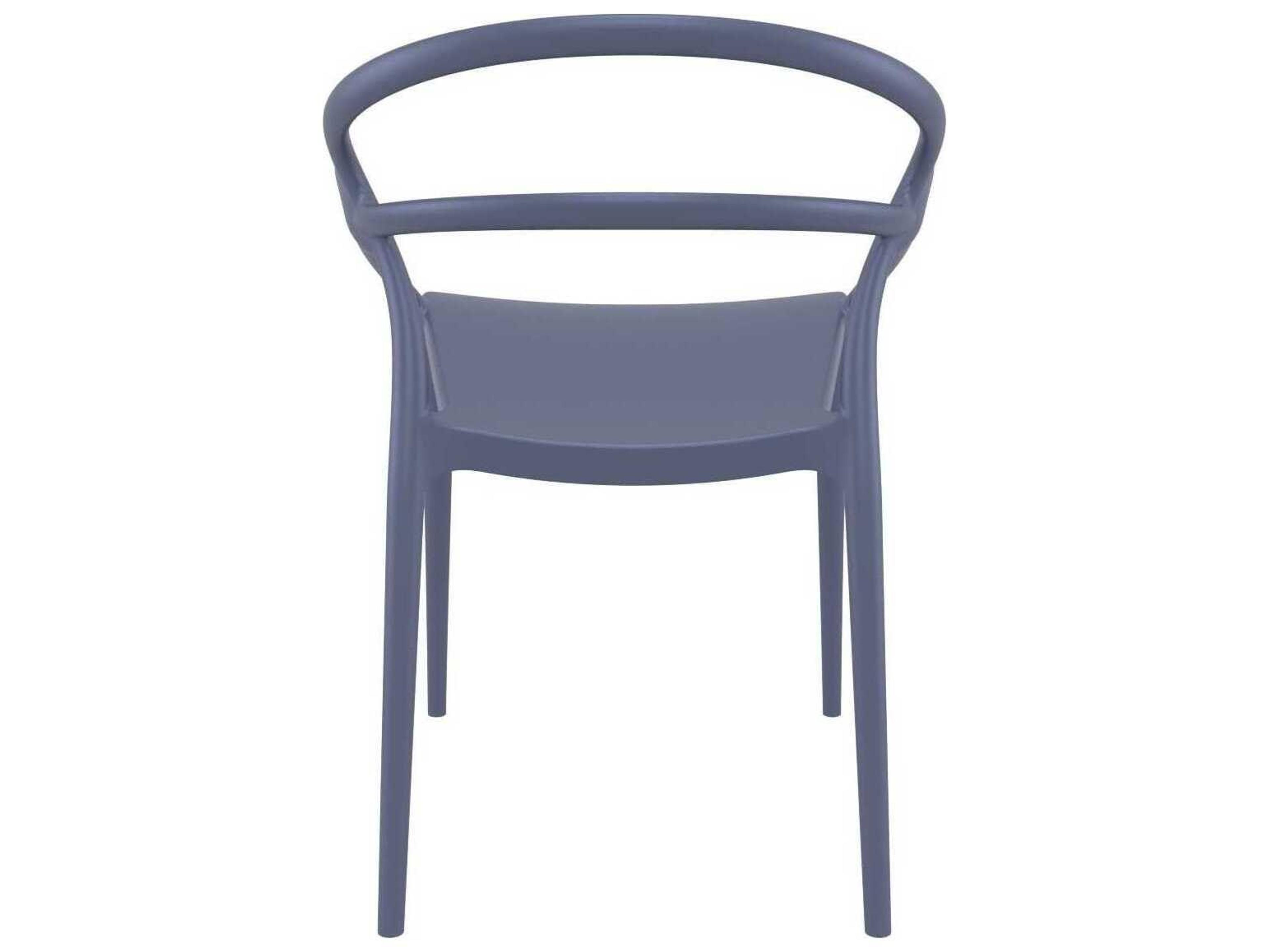 Compamia Mila Dark Gray Resin Dining Chair