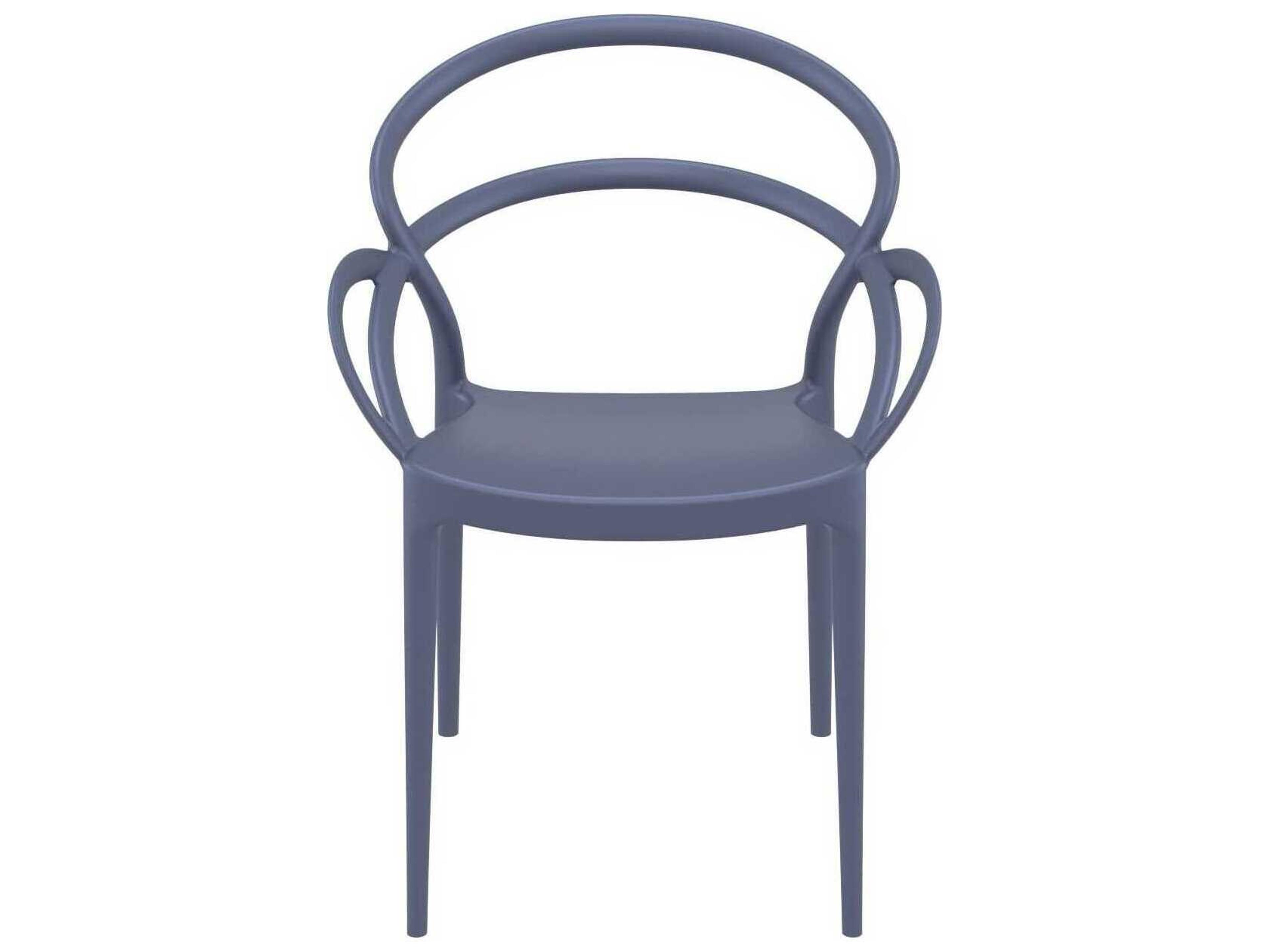 Compamia Mila Dark Gray Resin Dining Chair
