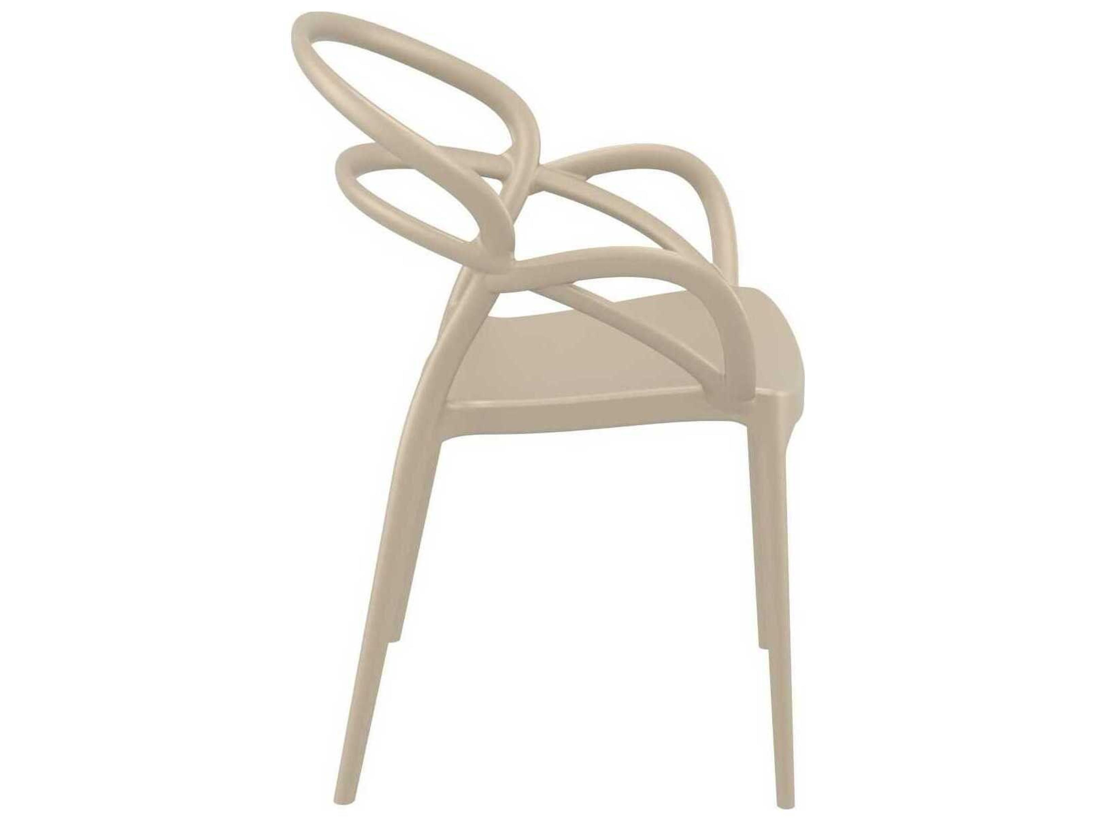 Compamia Mila Taupe Resin Dining Chair