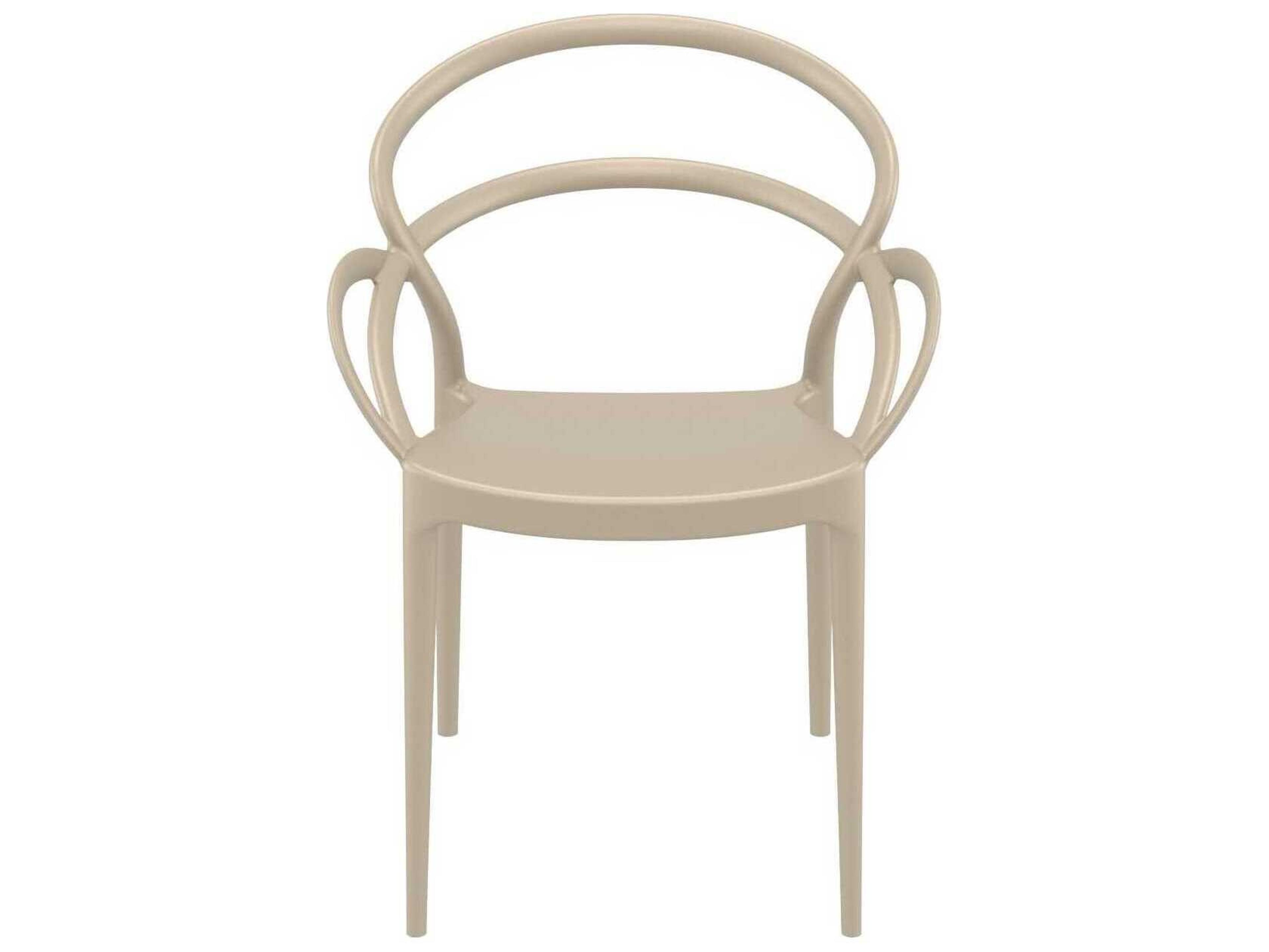 Compamia Mila Taupe Resin Dining Chair