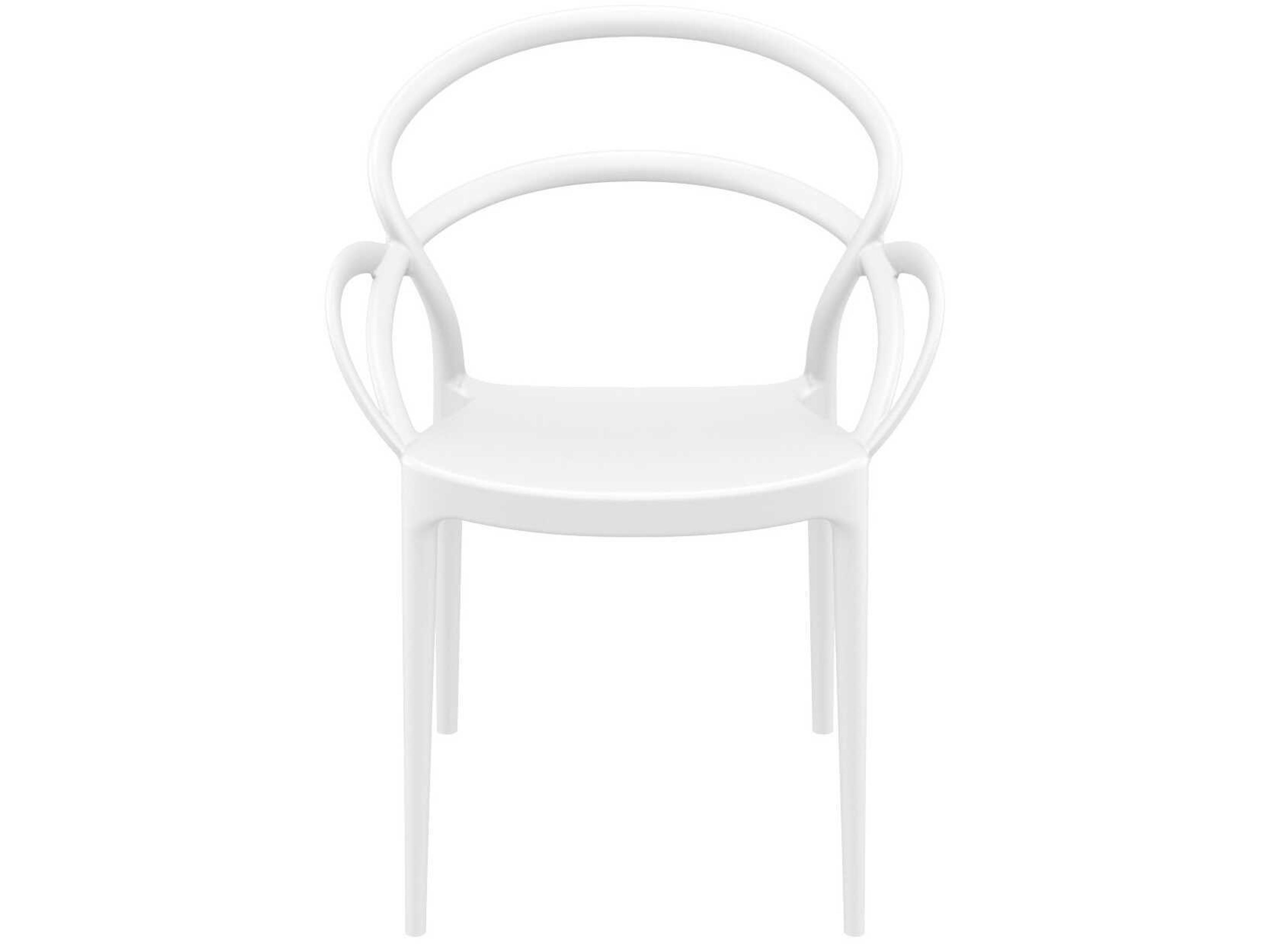 Compamia Mila White Resin Dining Chair
