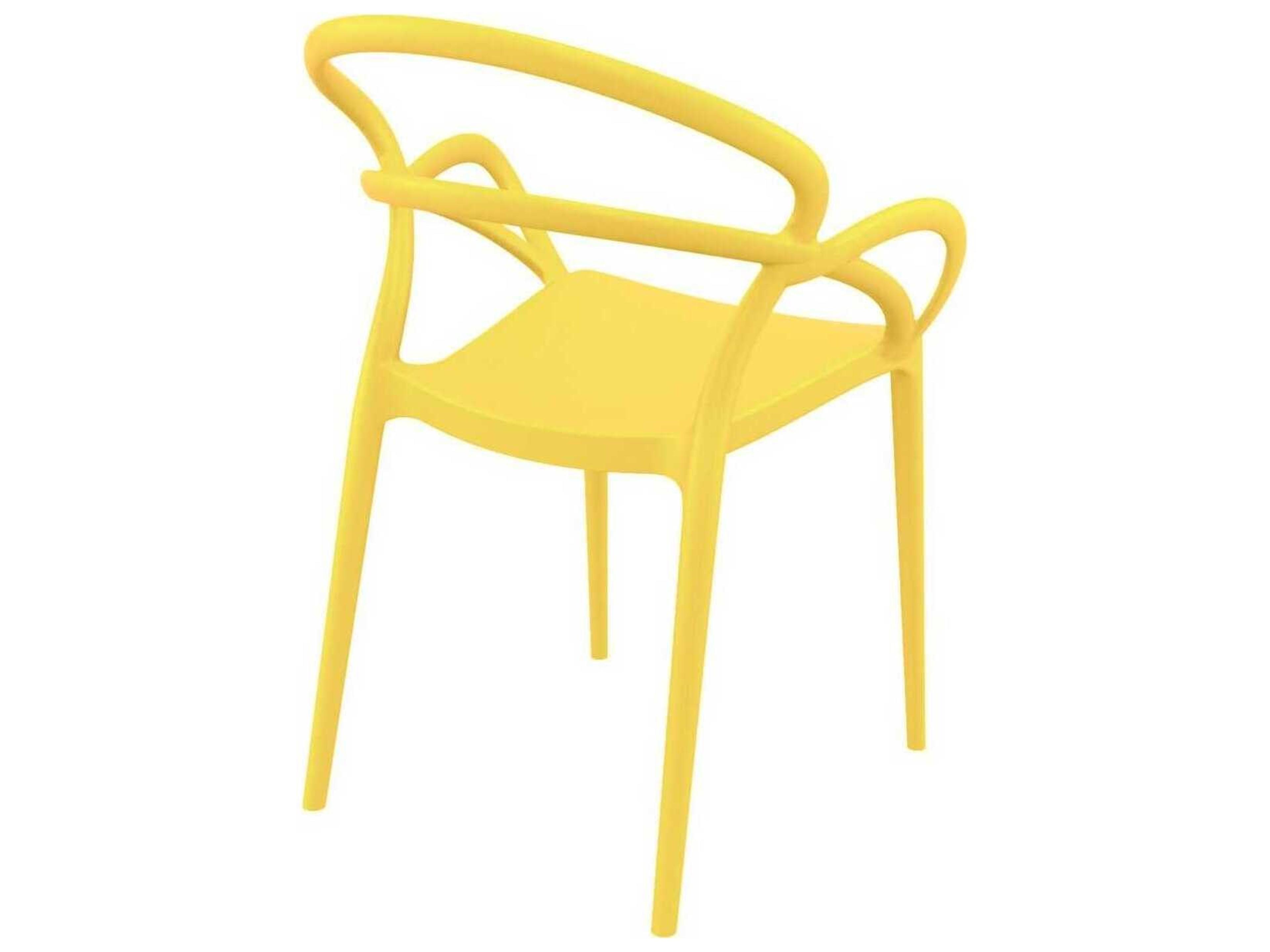 Compamia Mila Yellow Resin Dining Chair