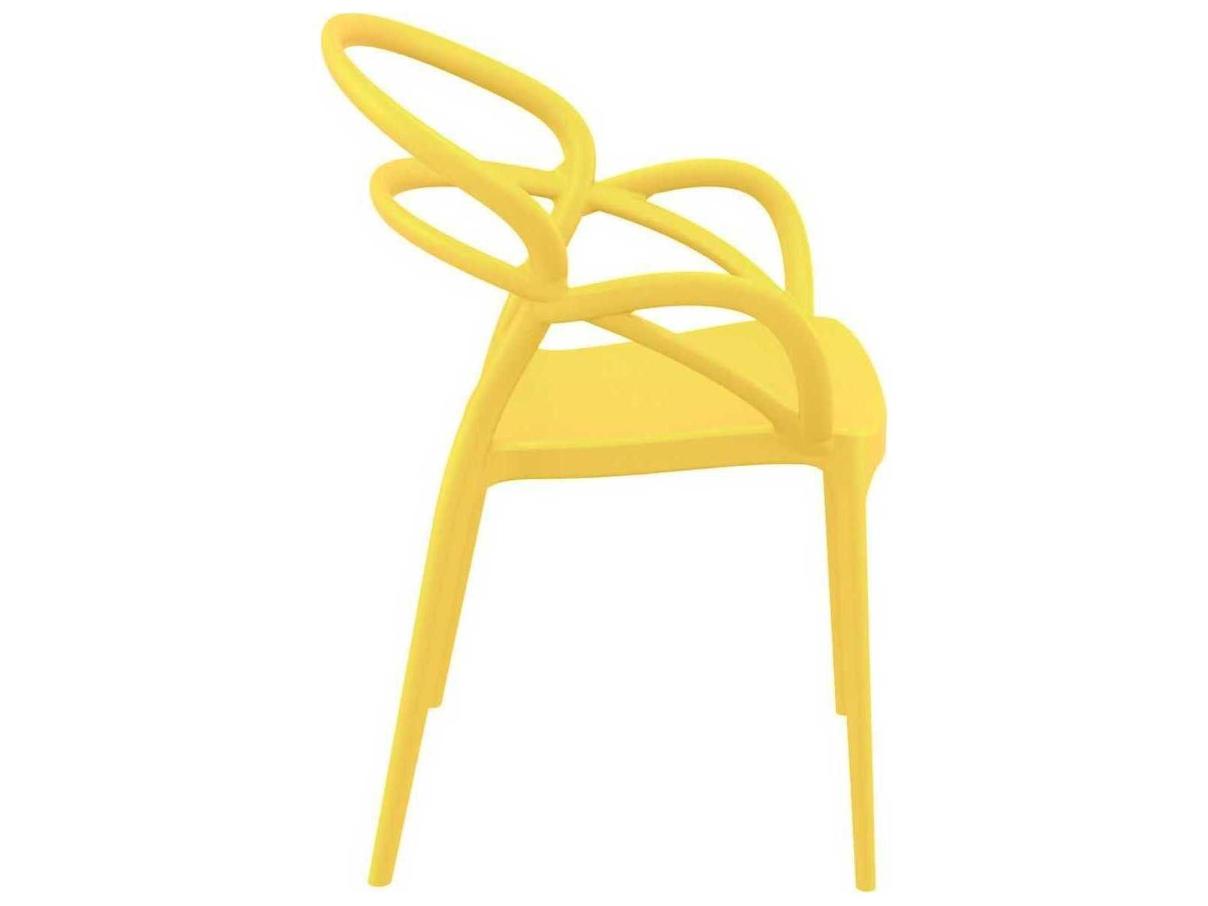 Compamia Mila Yellow Resin Dining Chair