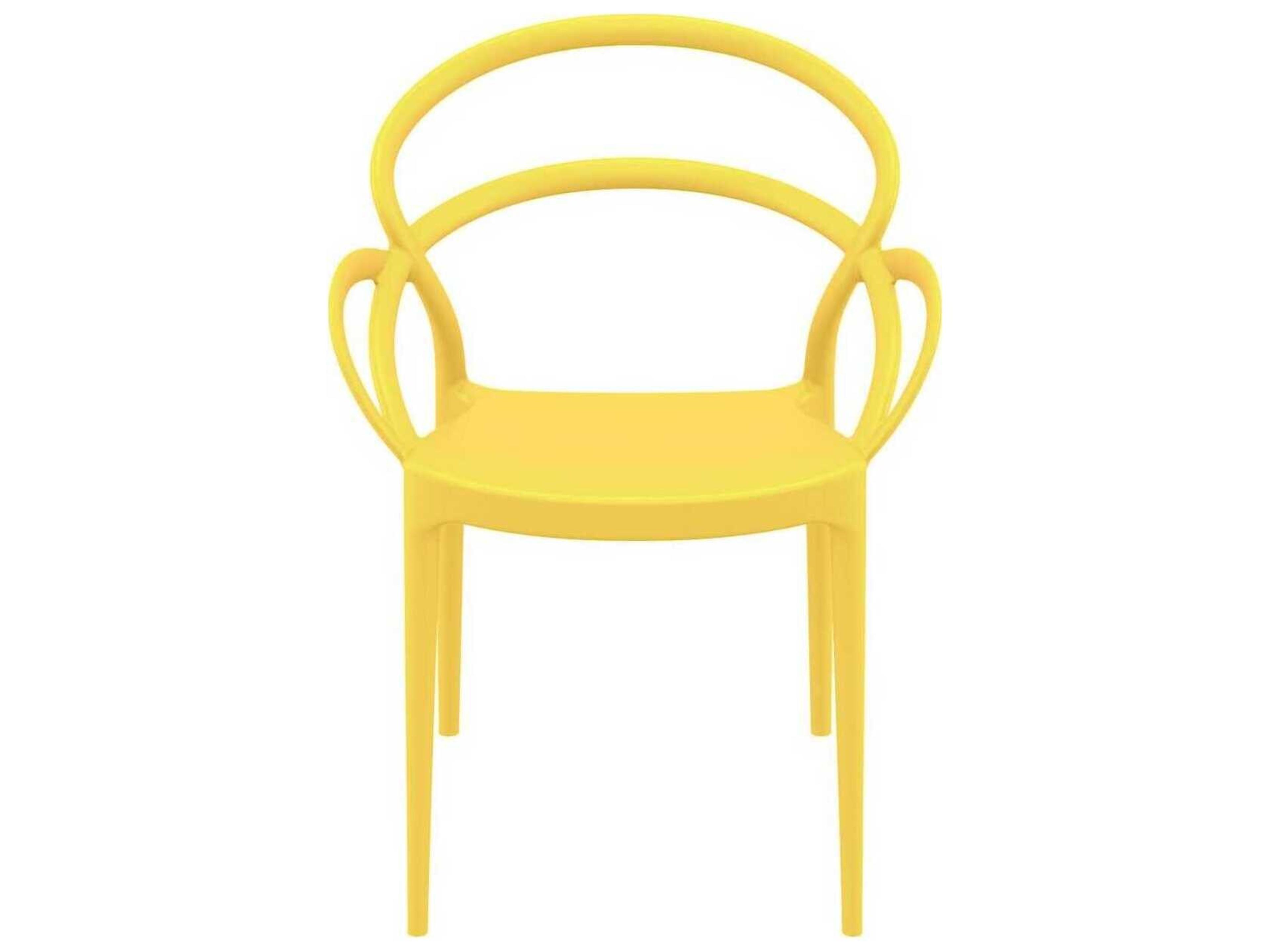 Compamia Mila Yellow Resin Dining Chair