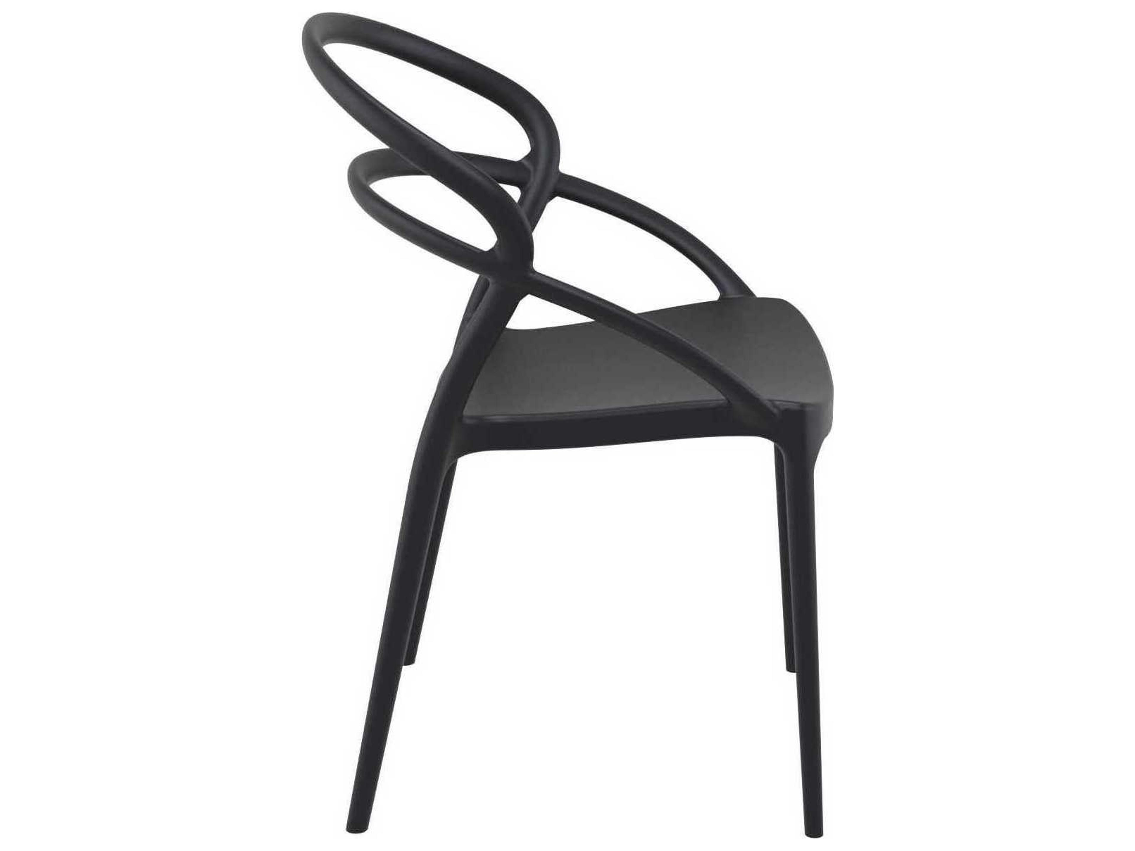 Compamia Pia Black Resin Dining Chair