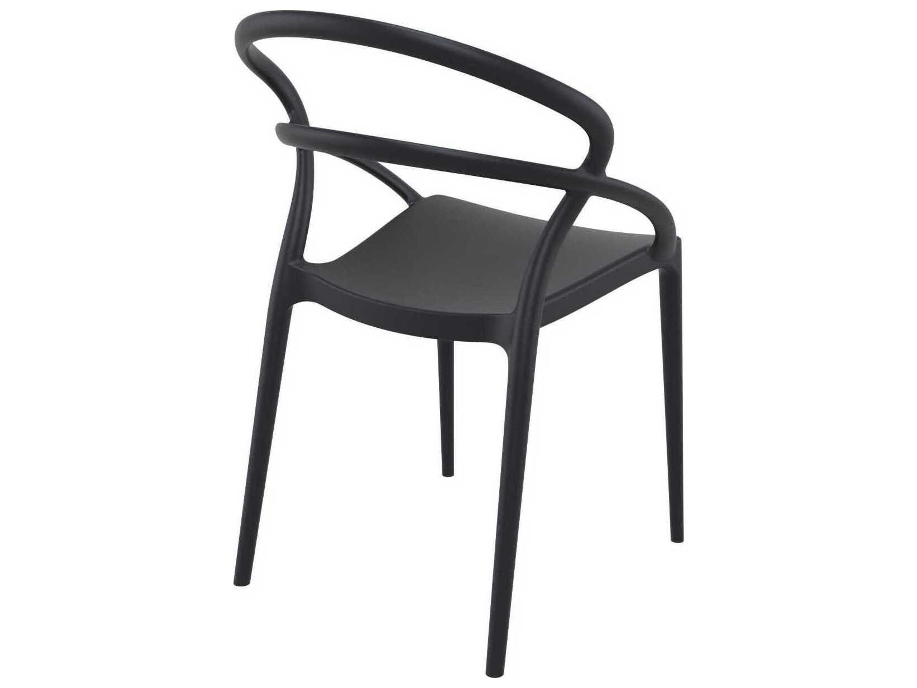 Compamia Pia Black Resin Dining Chair