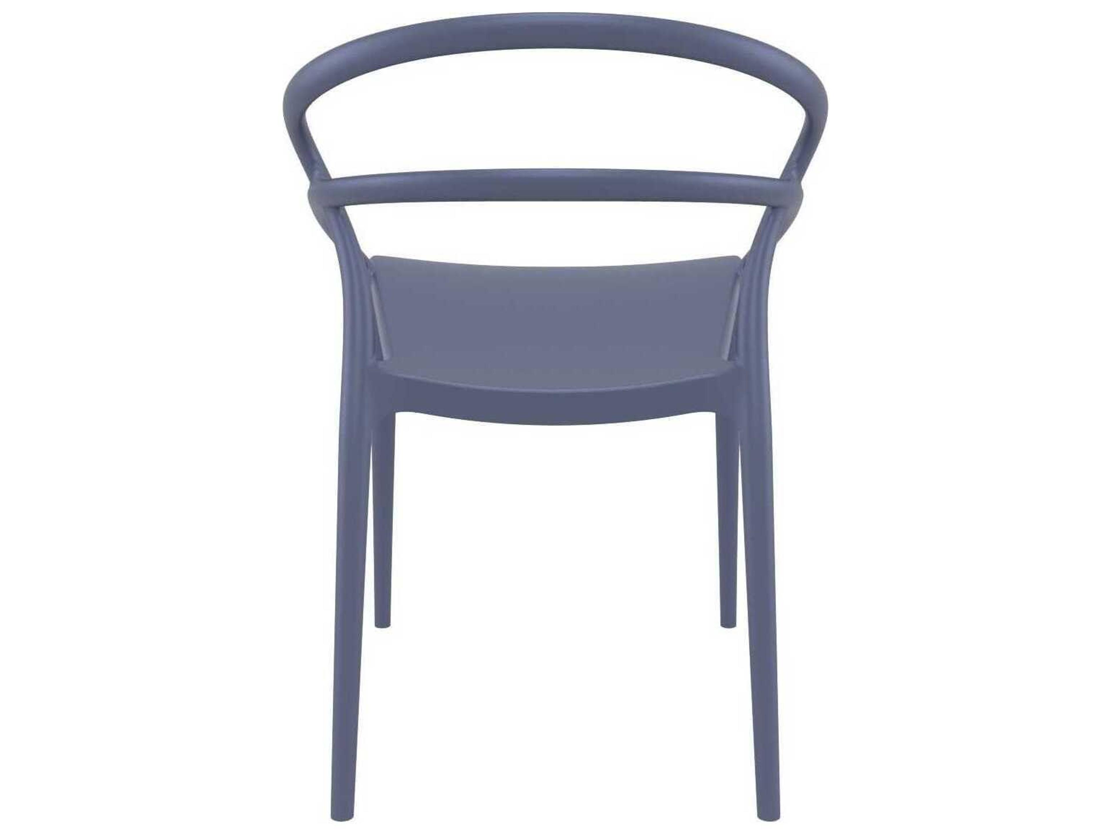 Compamia Pia Dark Gray Resin Dining Chair