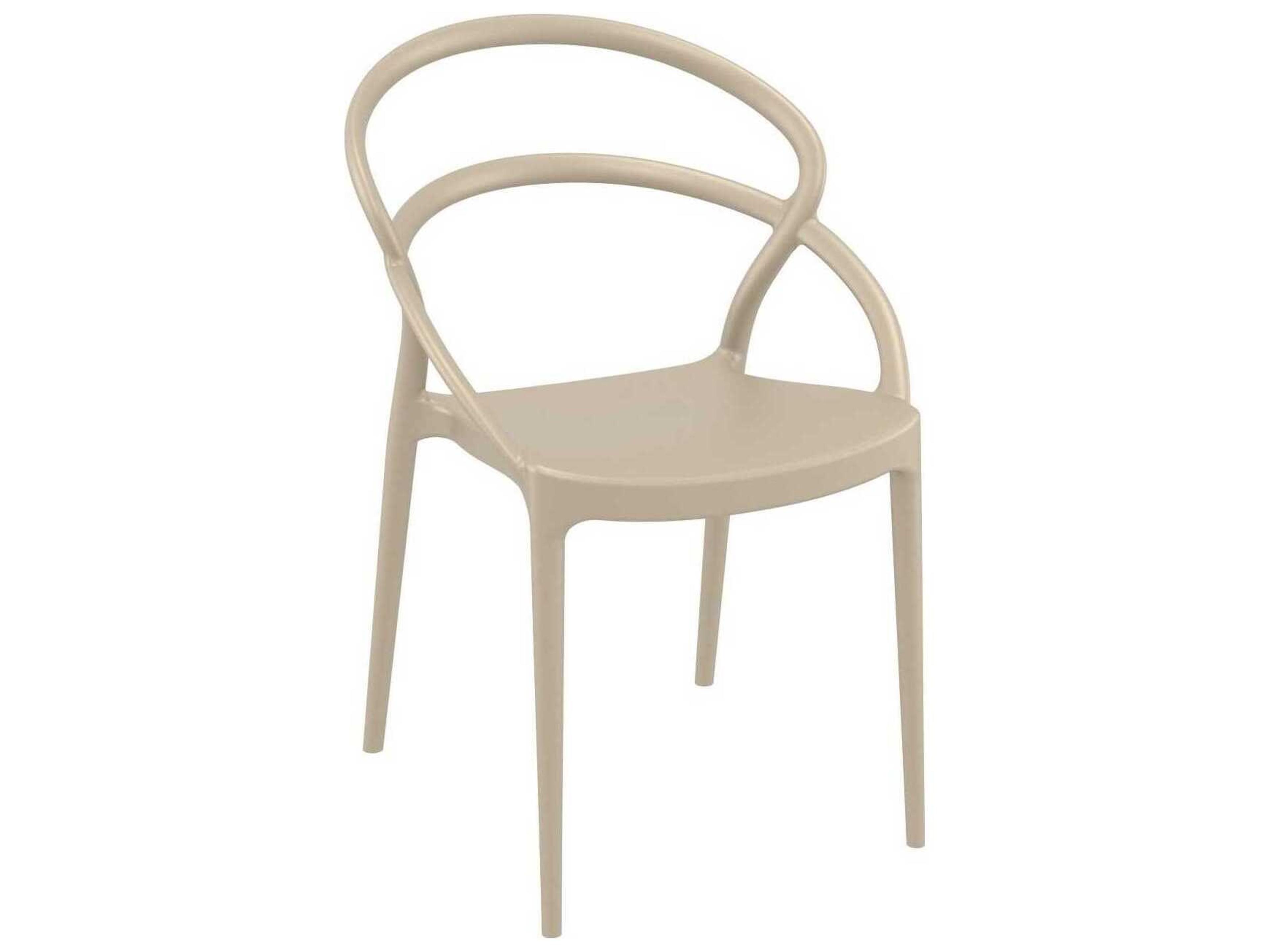 Pia Taupe Resin Dining Chair