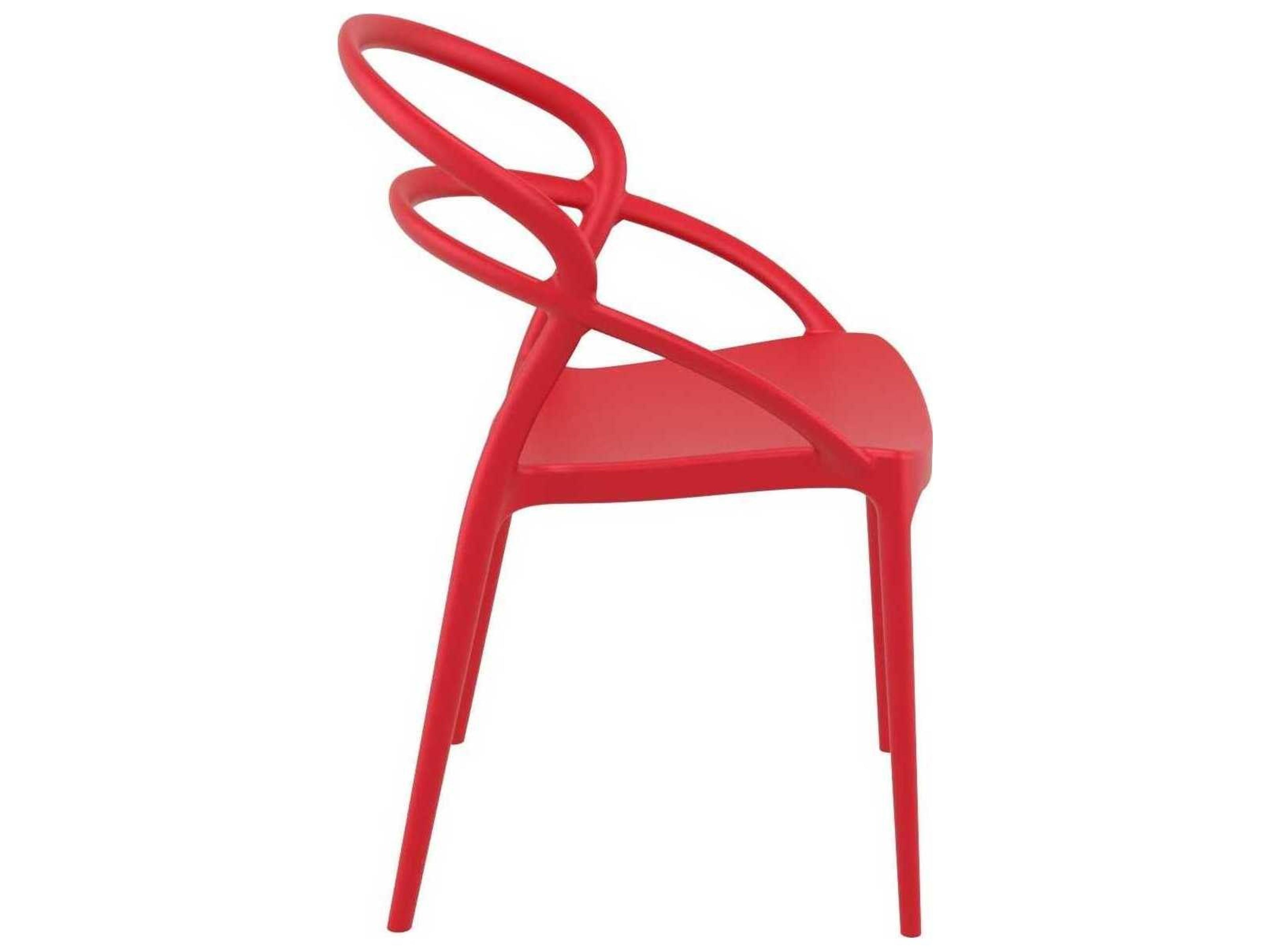 Compamia Pia Red Resin Dining Chair