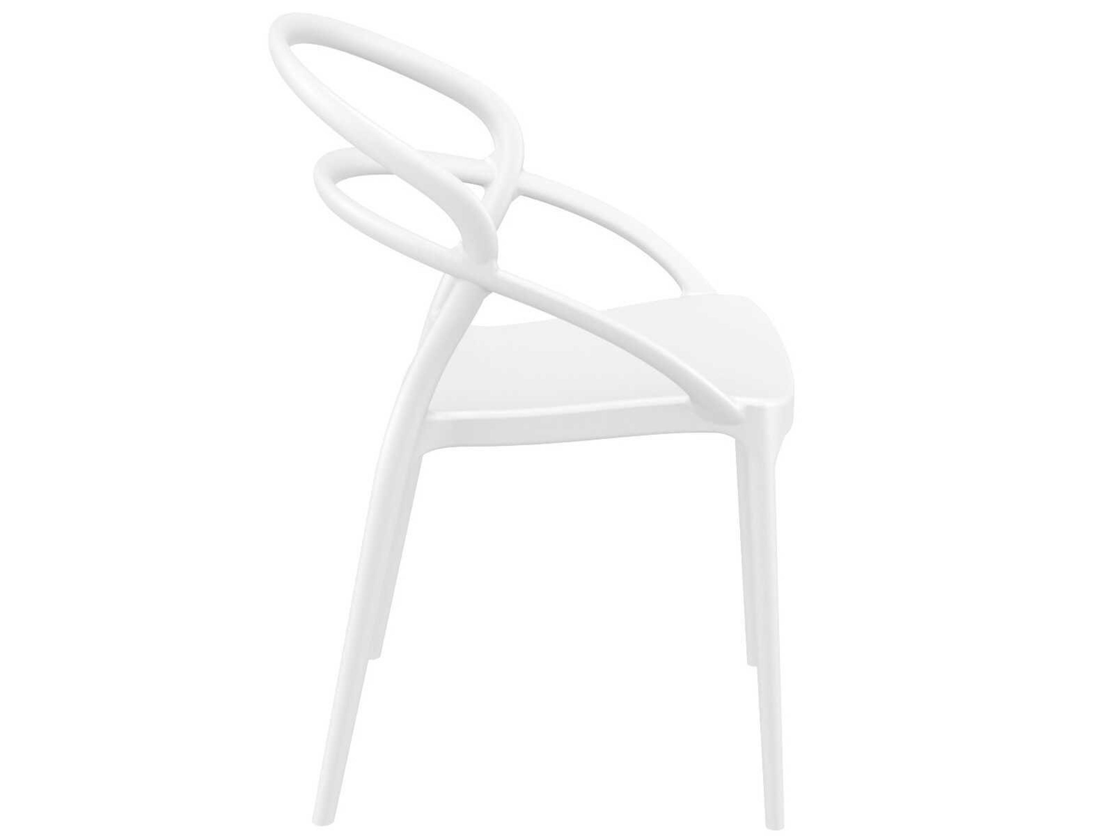 Compamia Pia White Resin Dining Chair