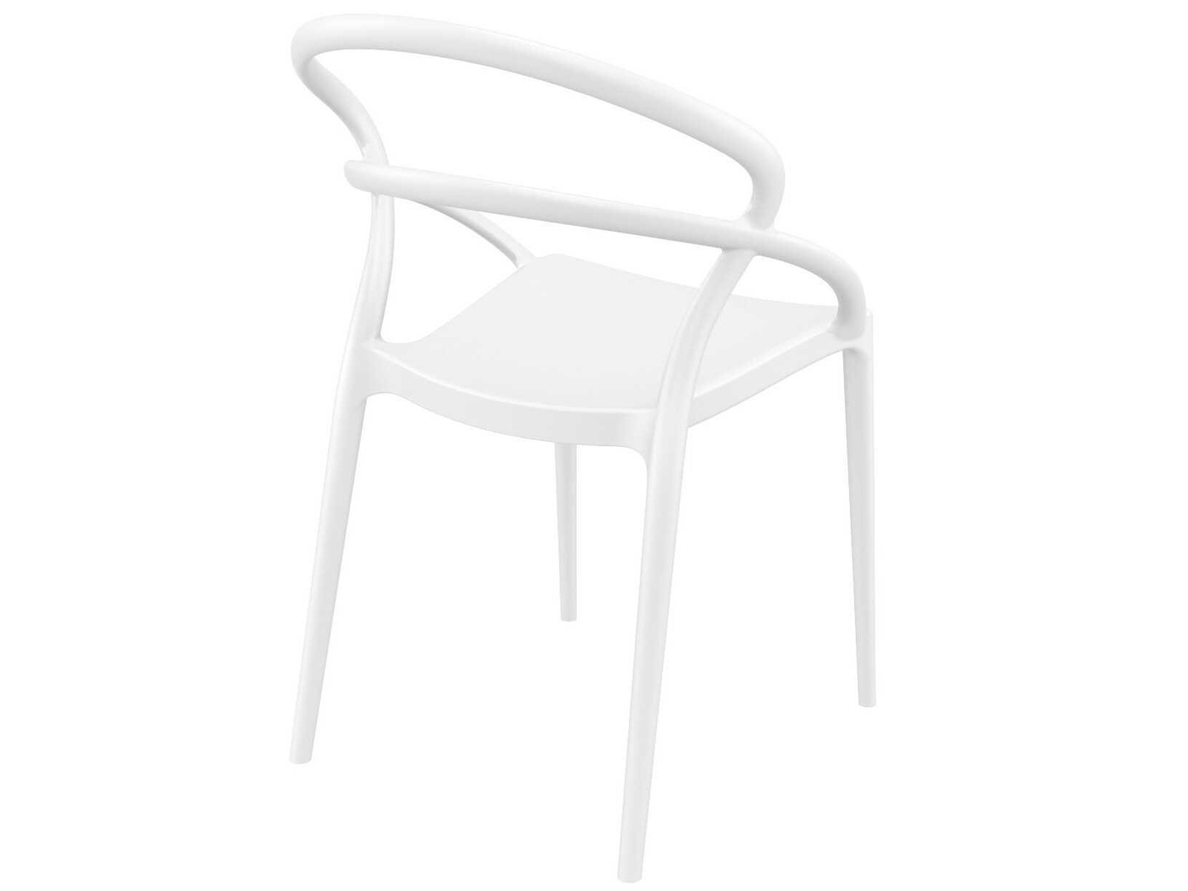 Compamia Pia White Resin Dining Chair