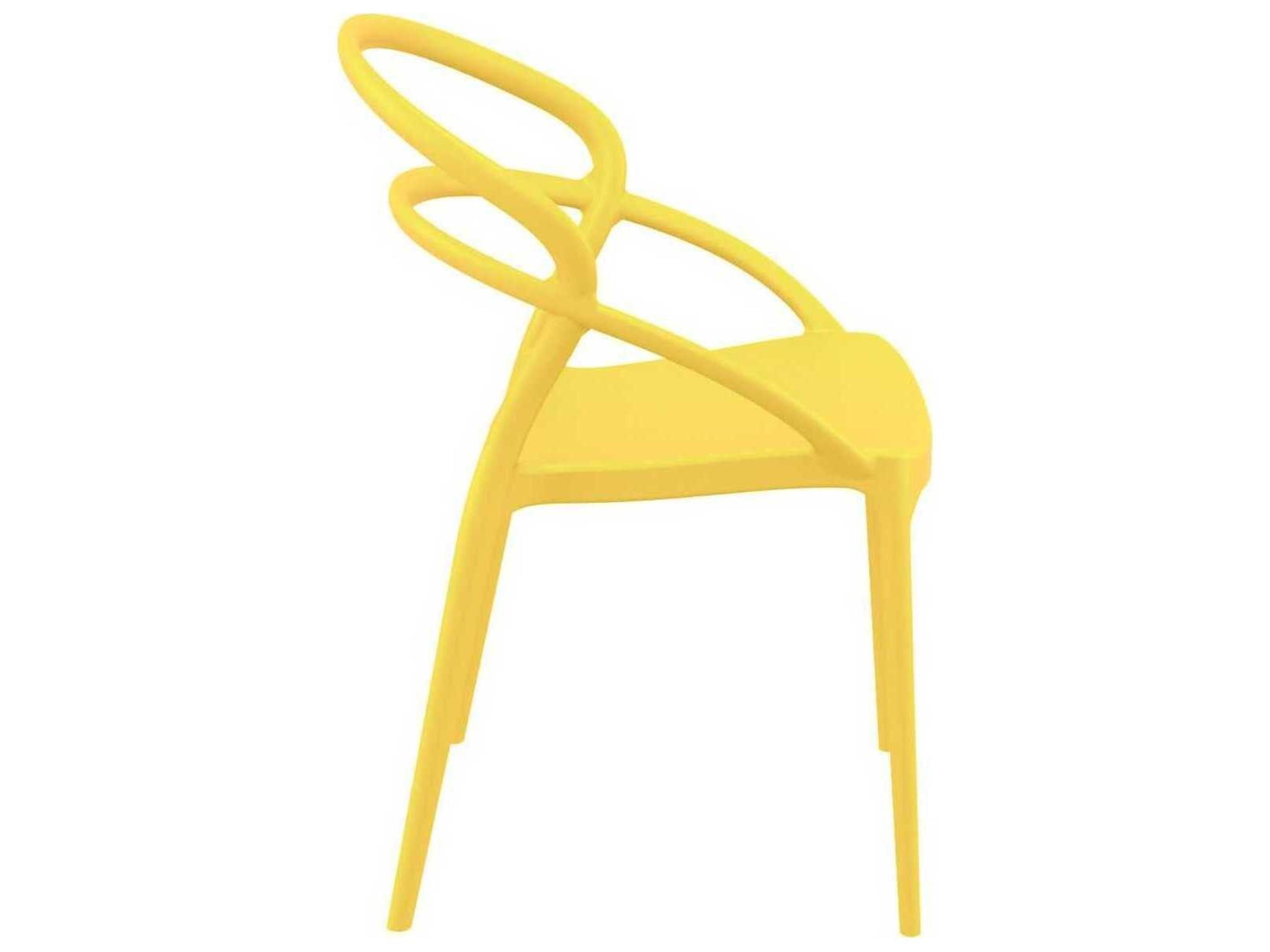 Compamia Pia Yellow Resin Dining Chair