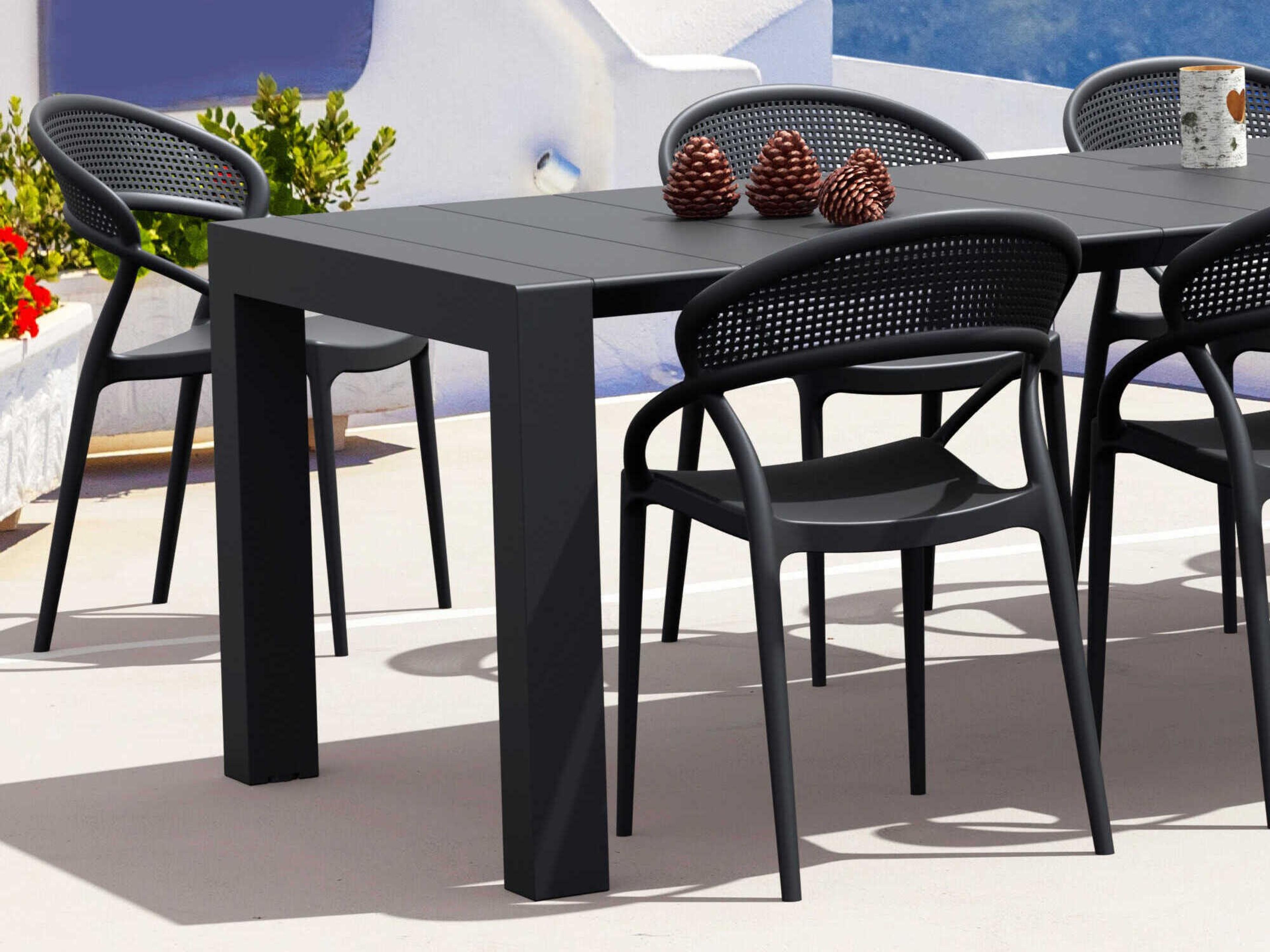 Compamia Sunset Black Resin Dining Set