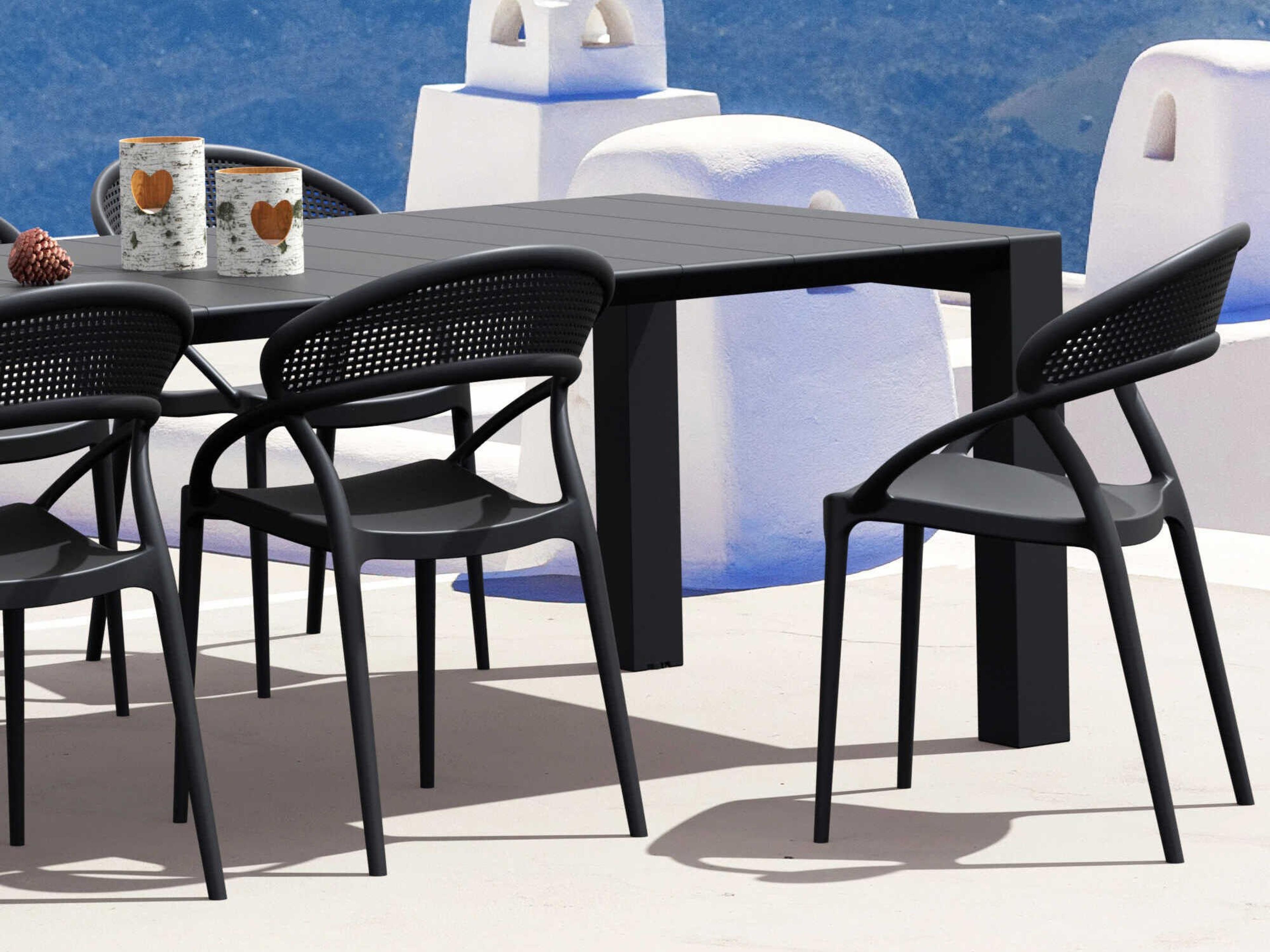 Compamia Sunset Black Resin Dining Set