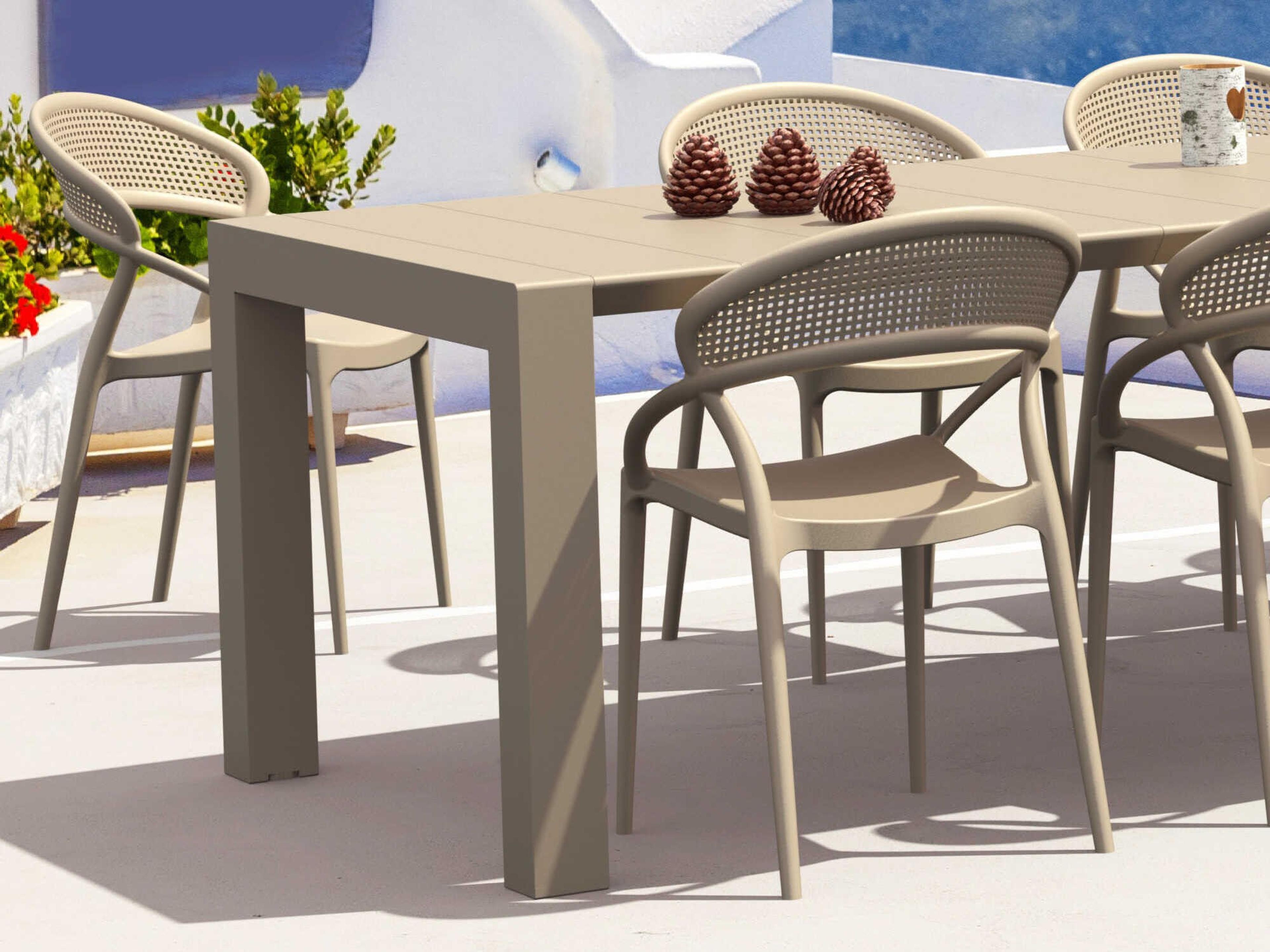 Compamia Sunset Taupe Resin Dining Set