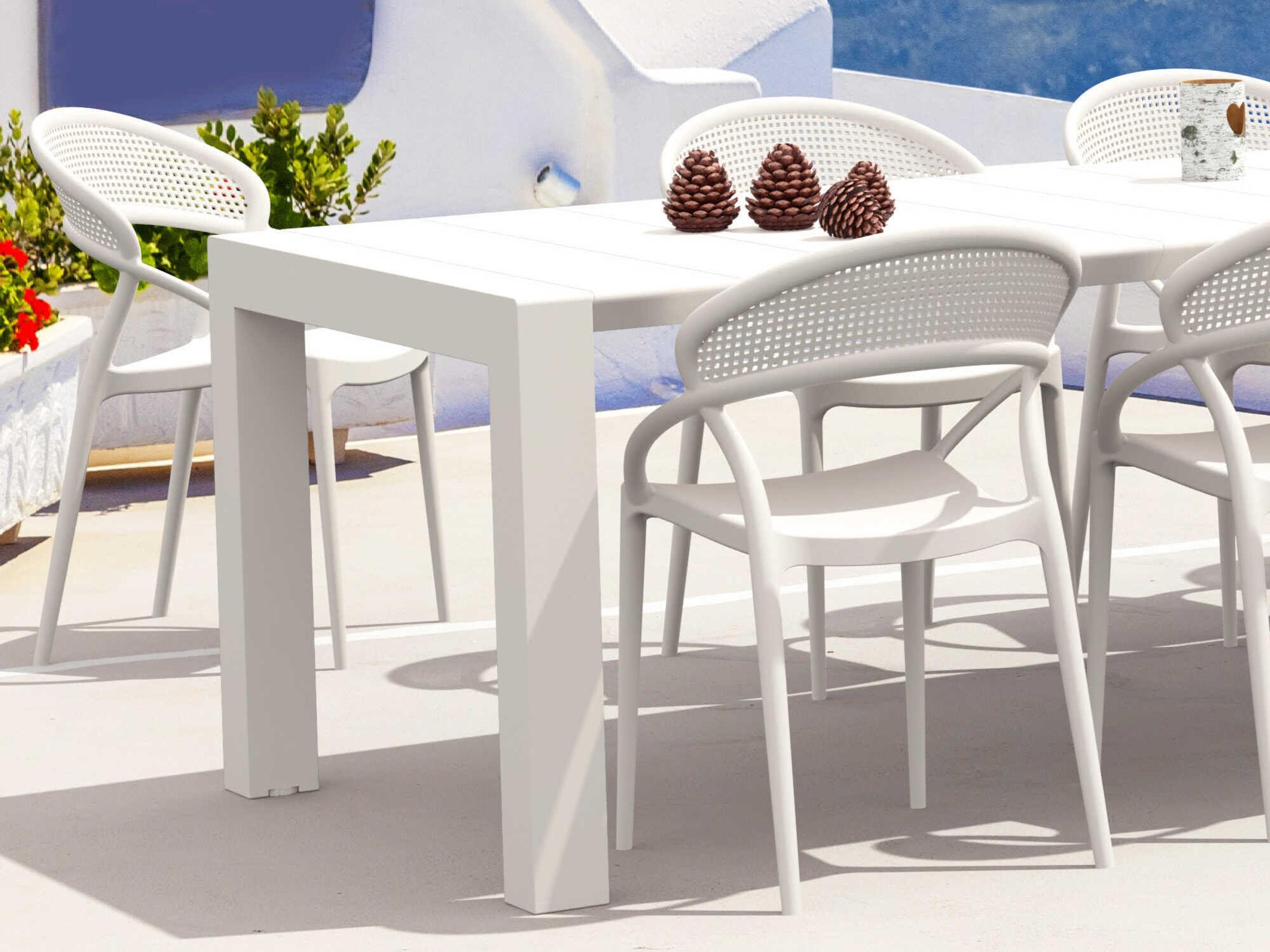 Compamia Sunset White Resin Dining Set