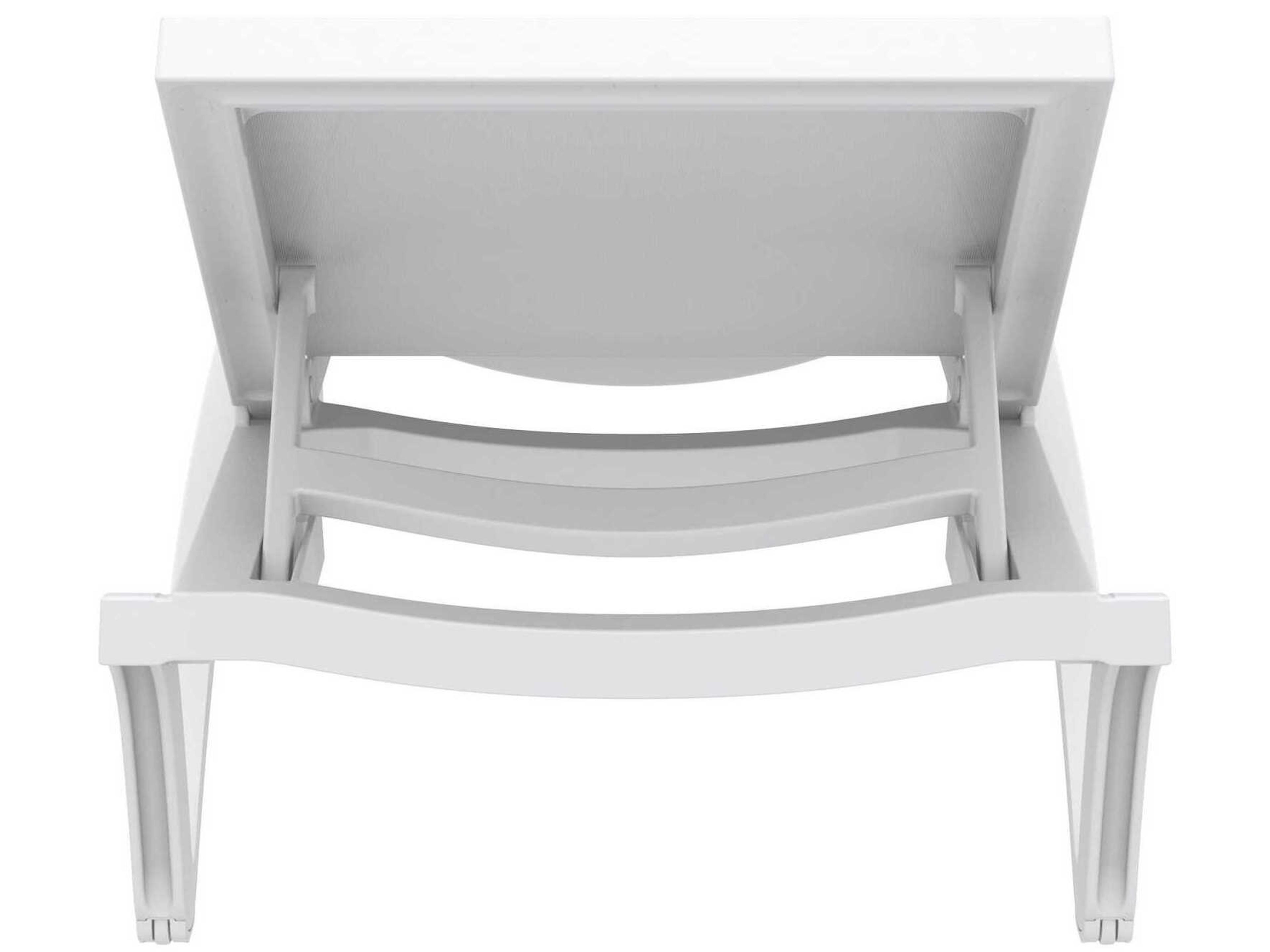 Compamia Pacific White Resin Sling Chaise Lounge