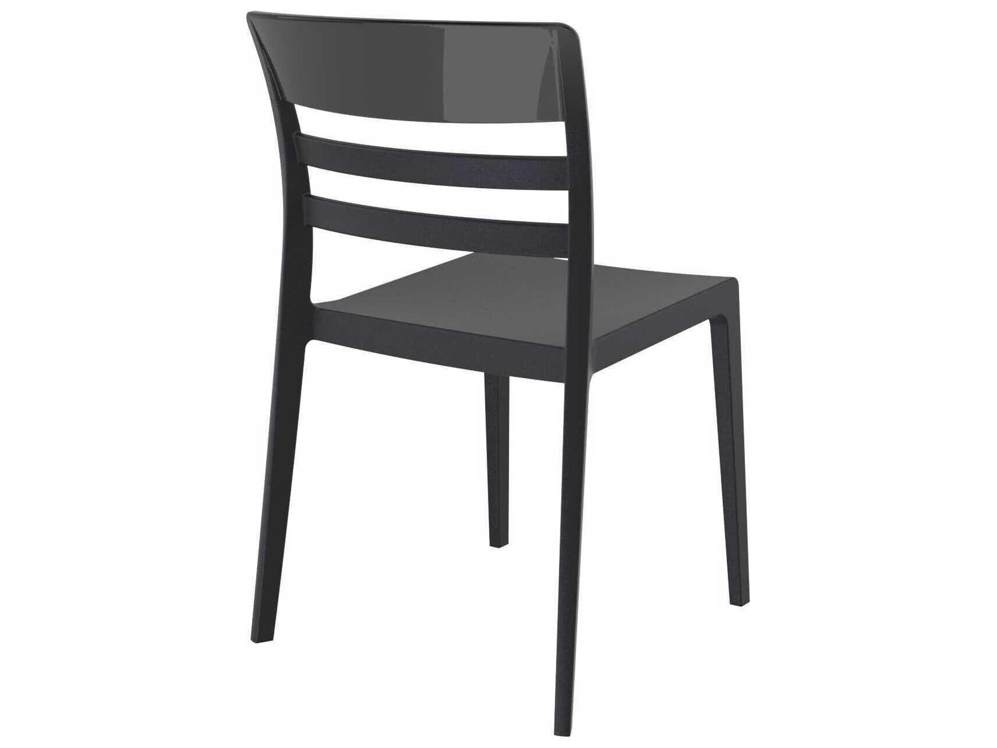 Compamia Moon Black Transparent Polypropylene Dining Chair