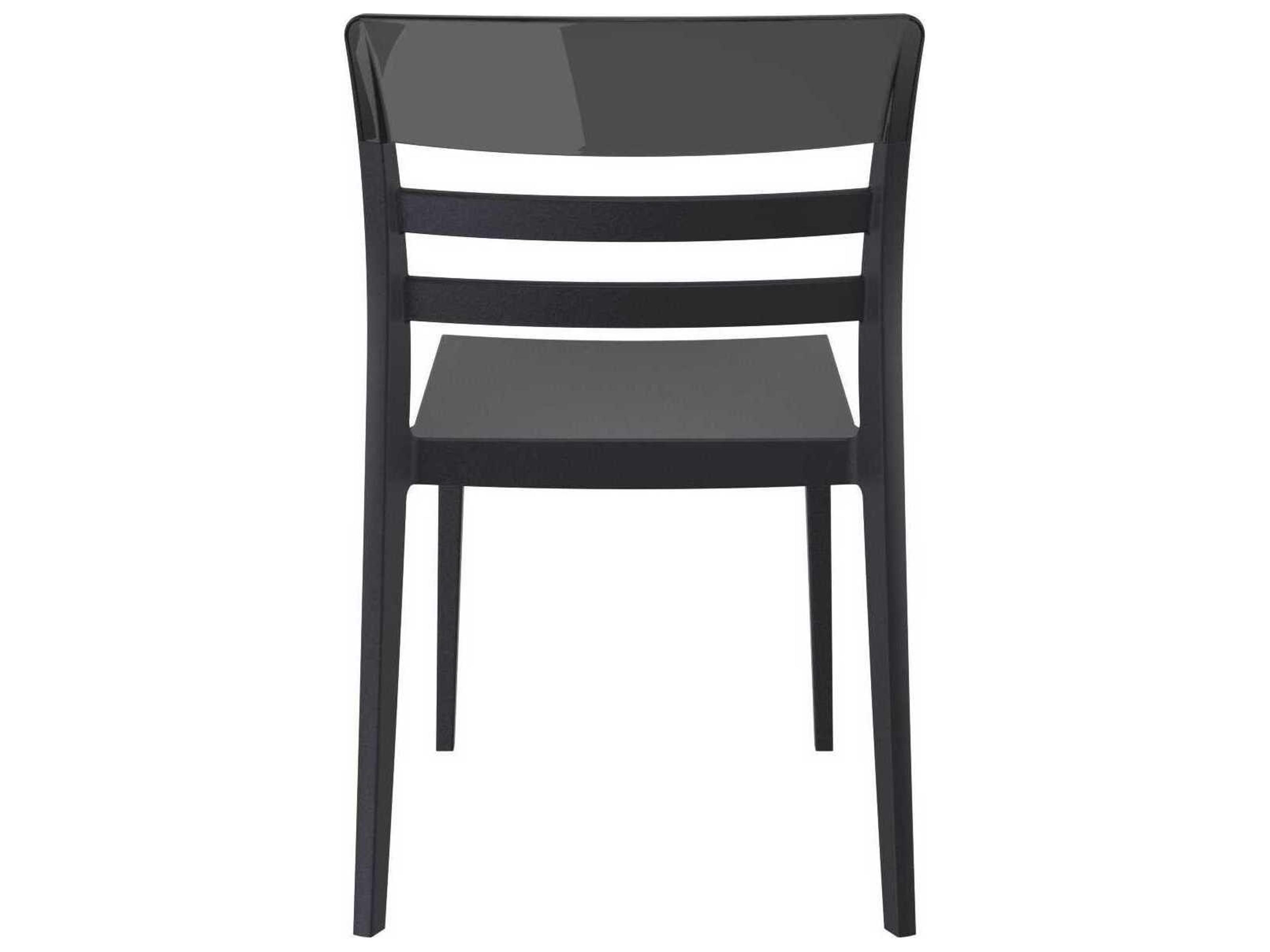 Compamia Moon Black Transparent Polypropylene Dining Chair