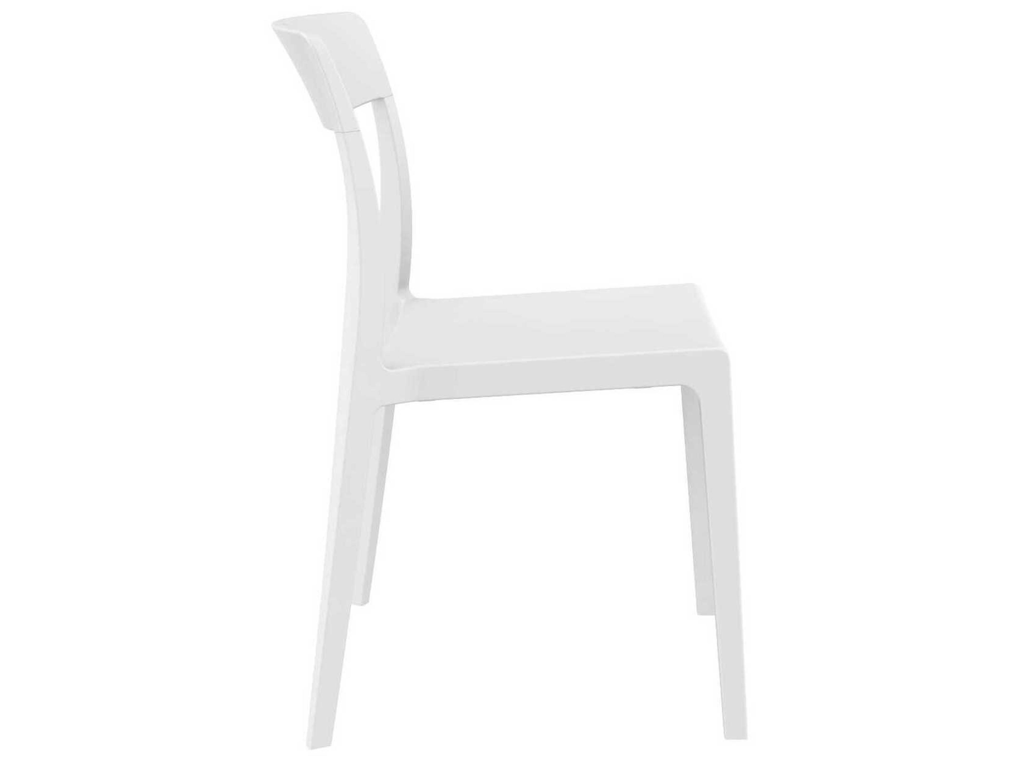 Compamia Flash White Glossy Polypropylene Dining Chair