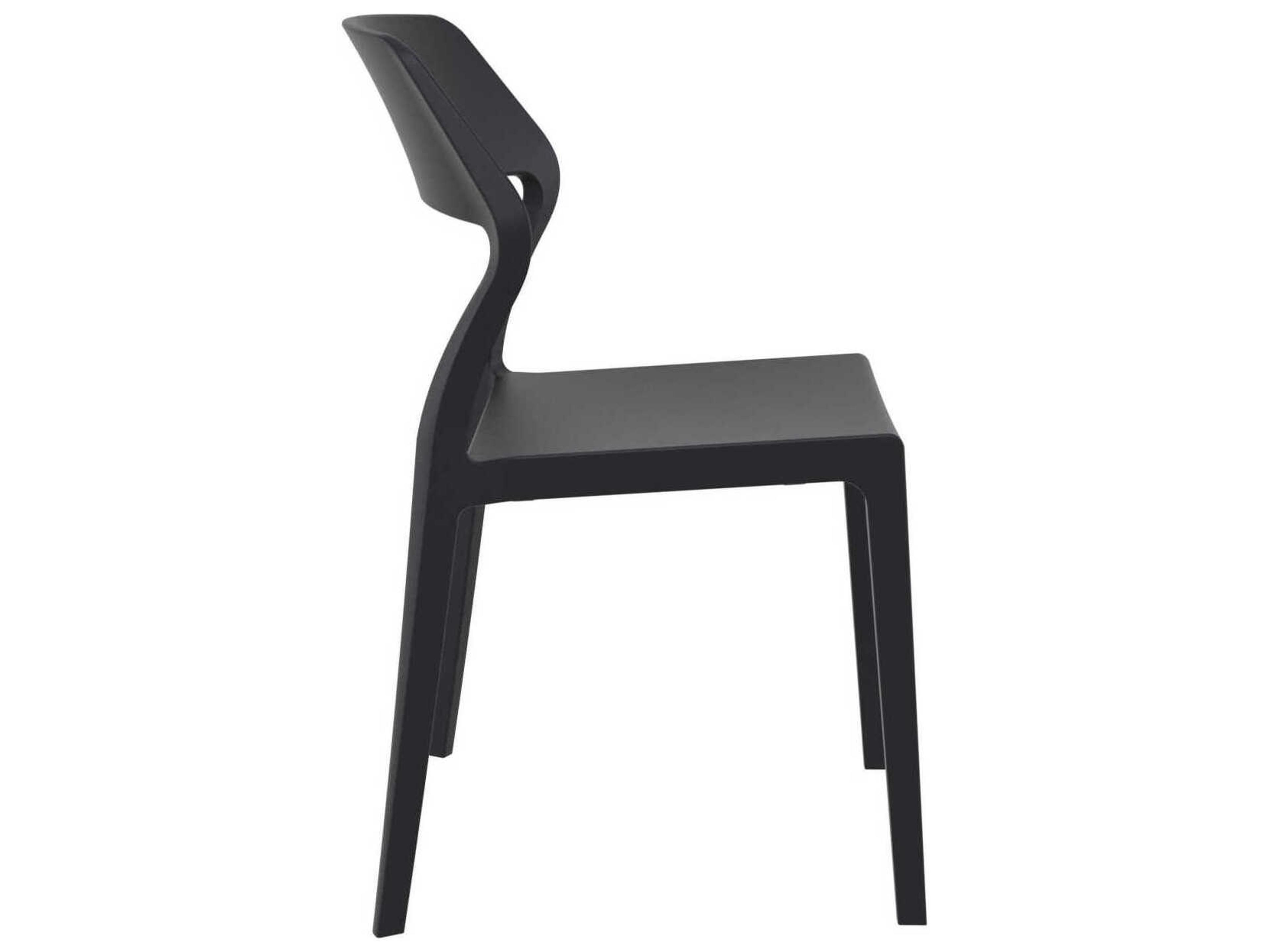 Compamia Snow Black Resin Dining Chair
