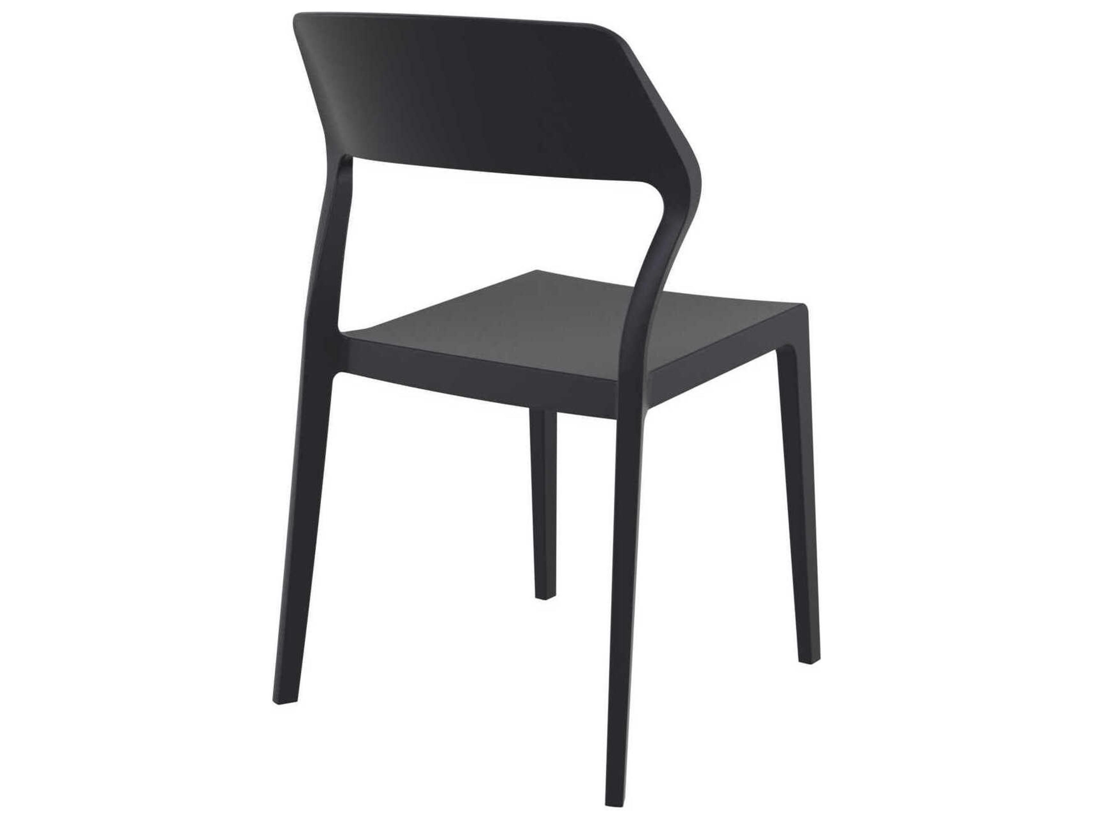 Compamia Snow Black Resin Dining Chair