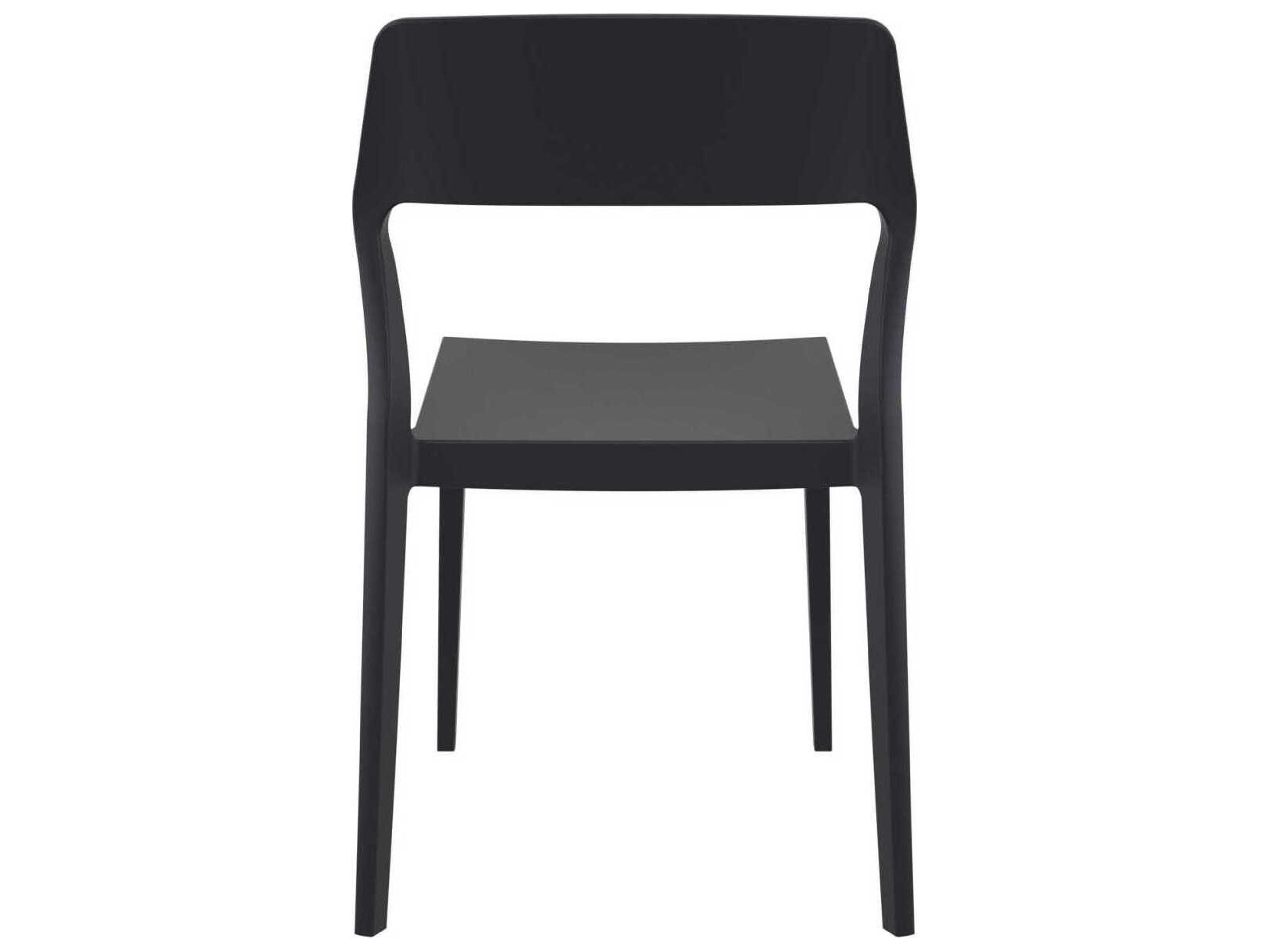 Compamia Snow Black Resin Dining Chair