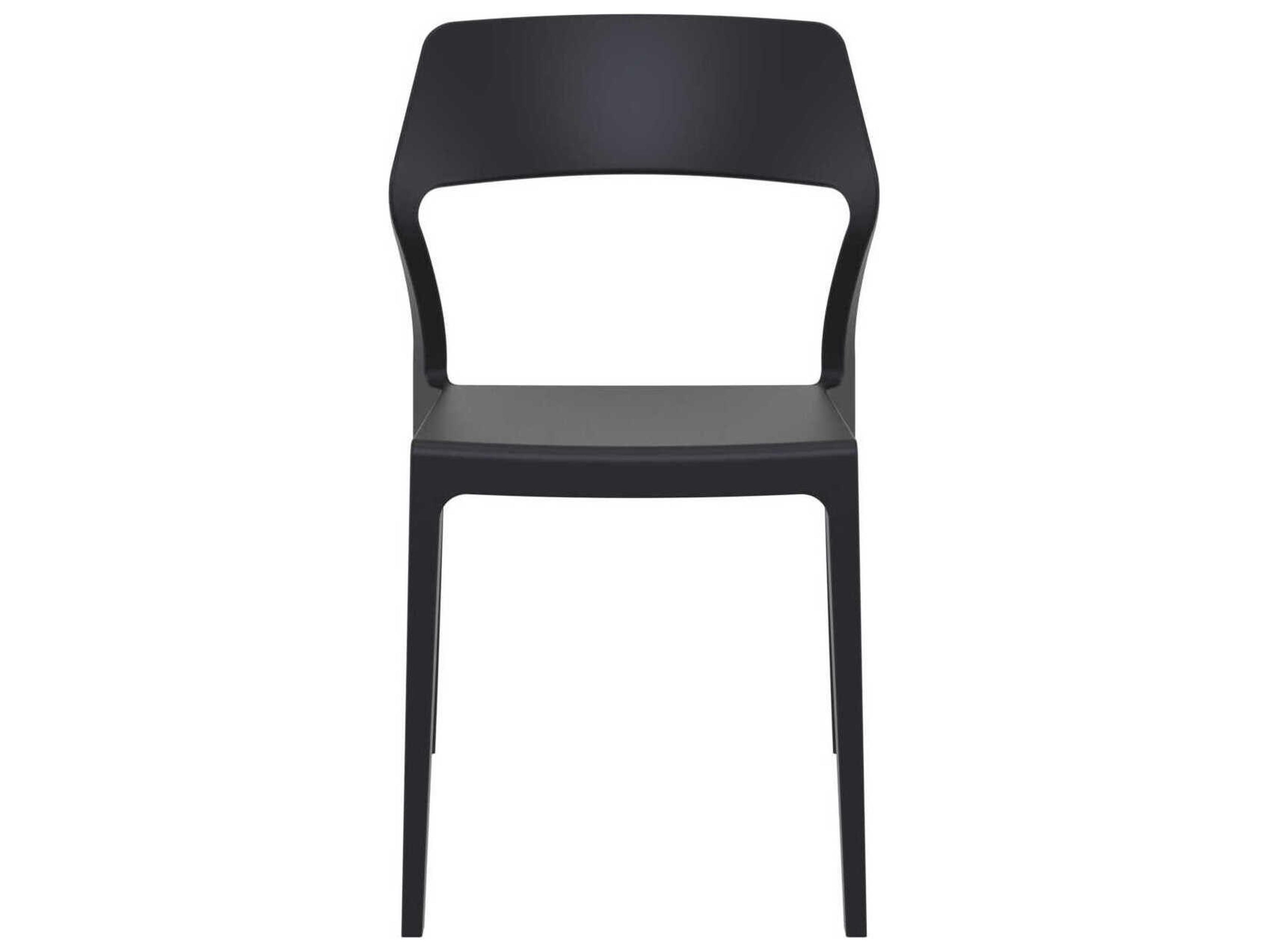 Compamia Snow Black Resin Dining Chair