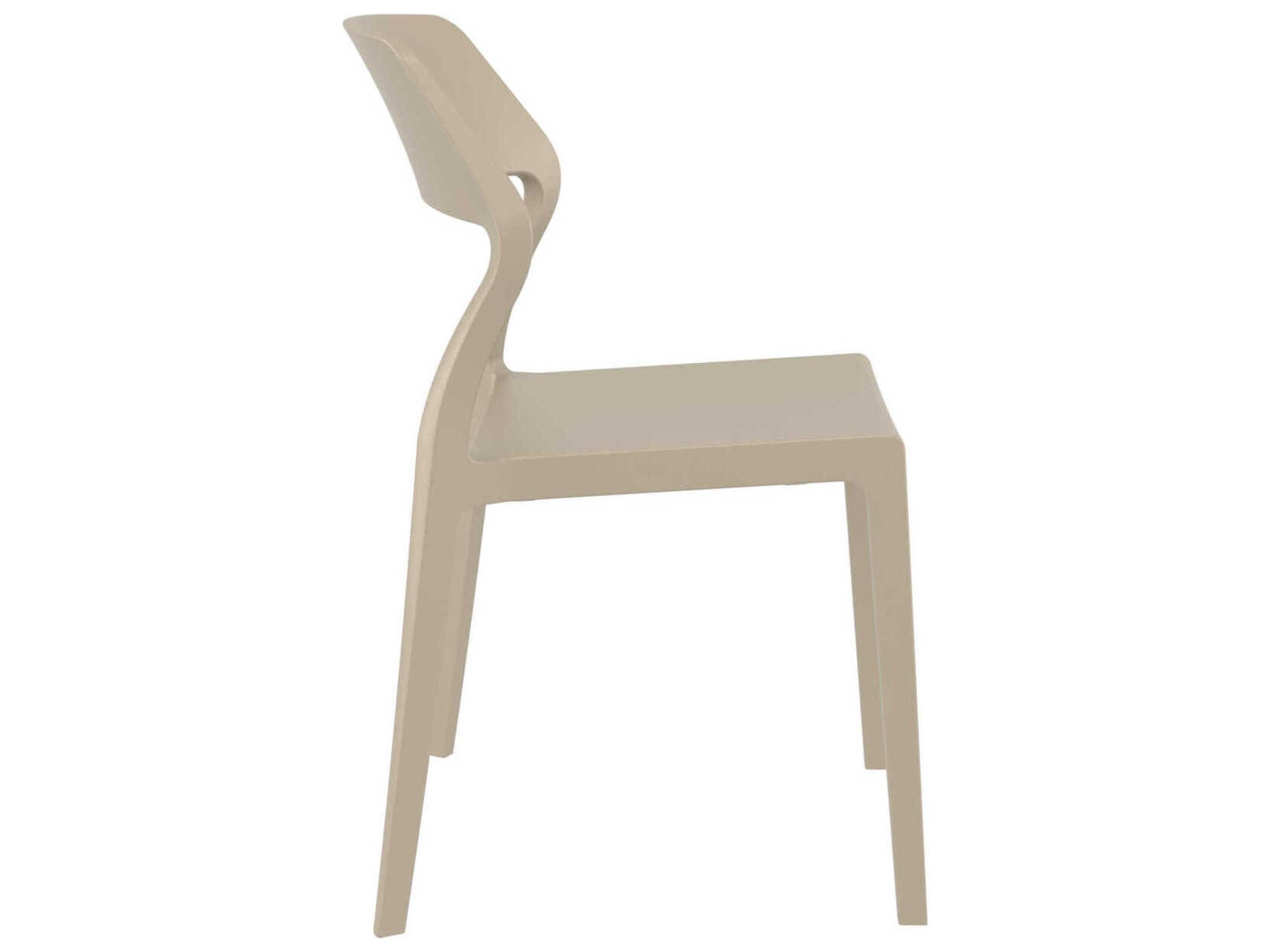 Compamia Snow Taupe Resin Dining Chair