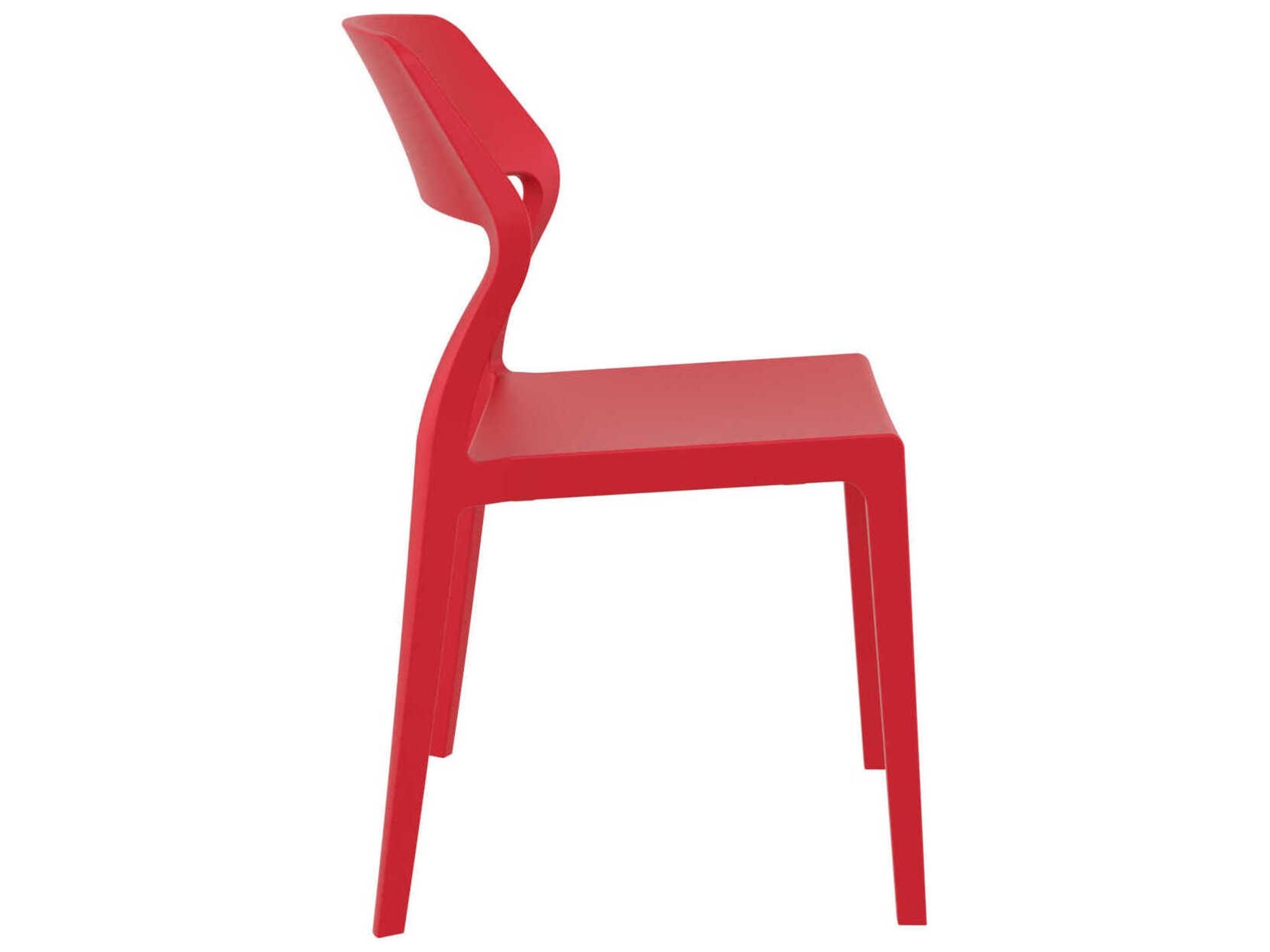 Compamia Snow Red Resin Dining Chair