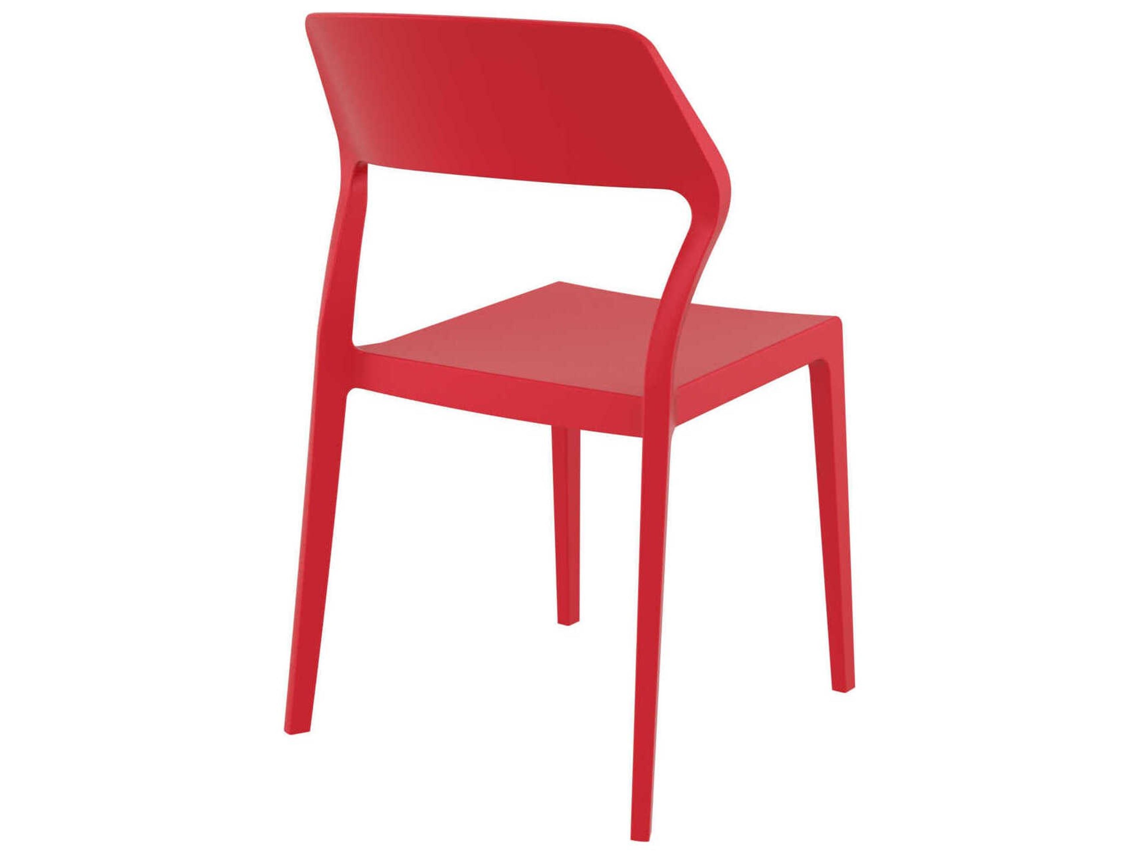Compamia Snow Red Resin Dining Chair