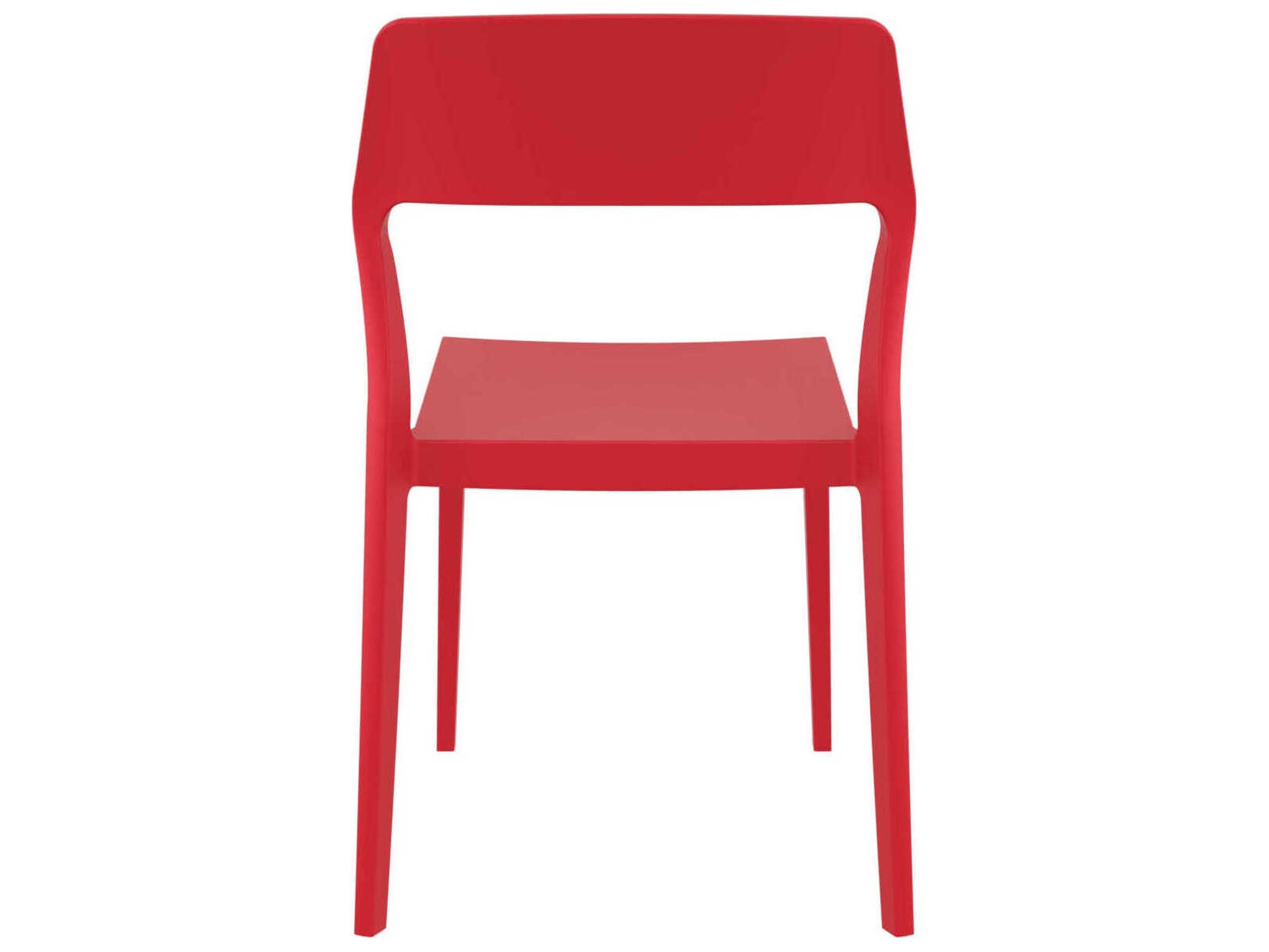 Compamia Snow Red Resin Dining Chair