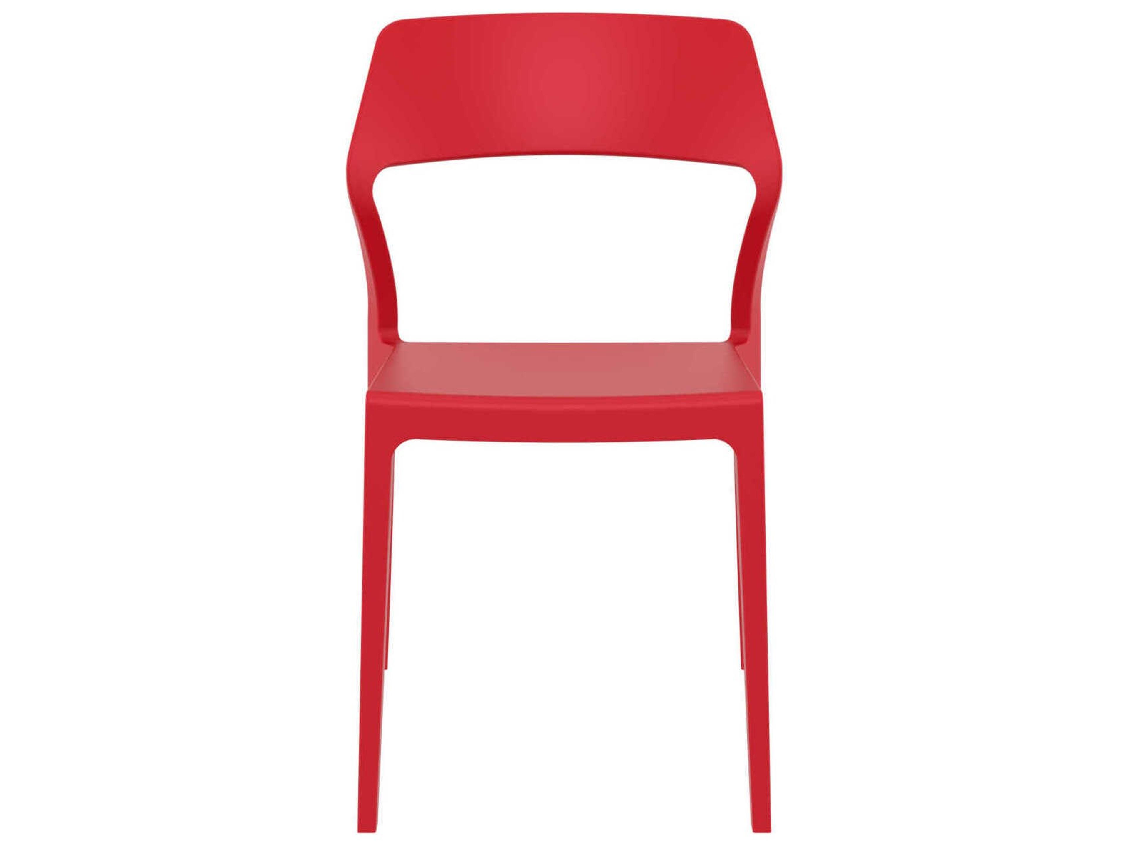 Compamia Snow Red Resin Dining Chair