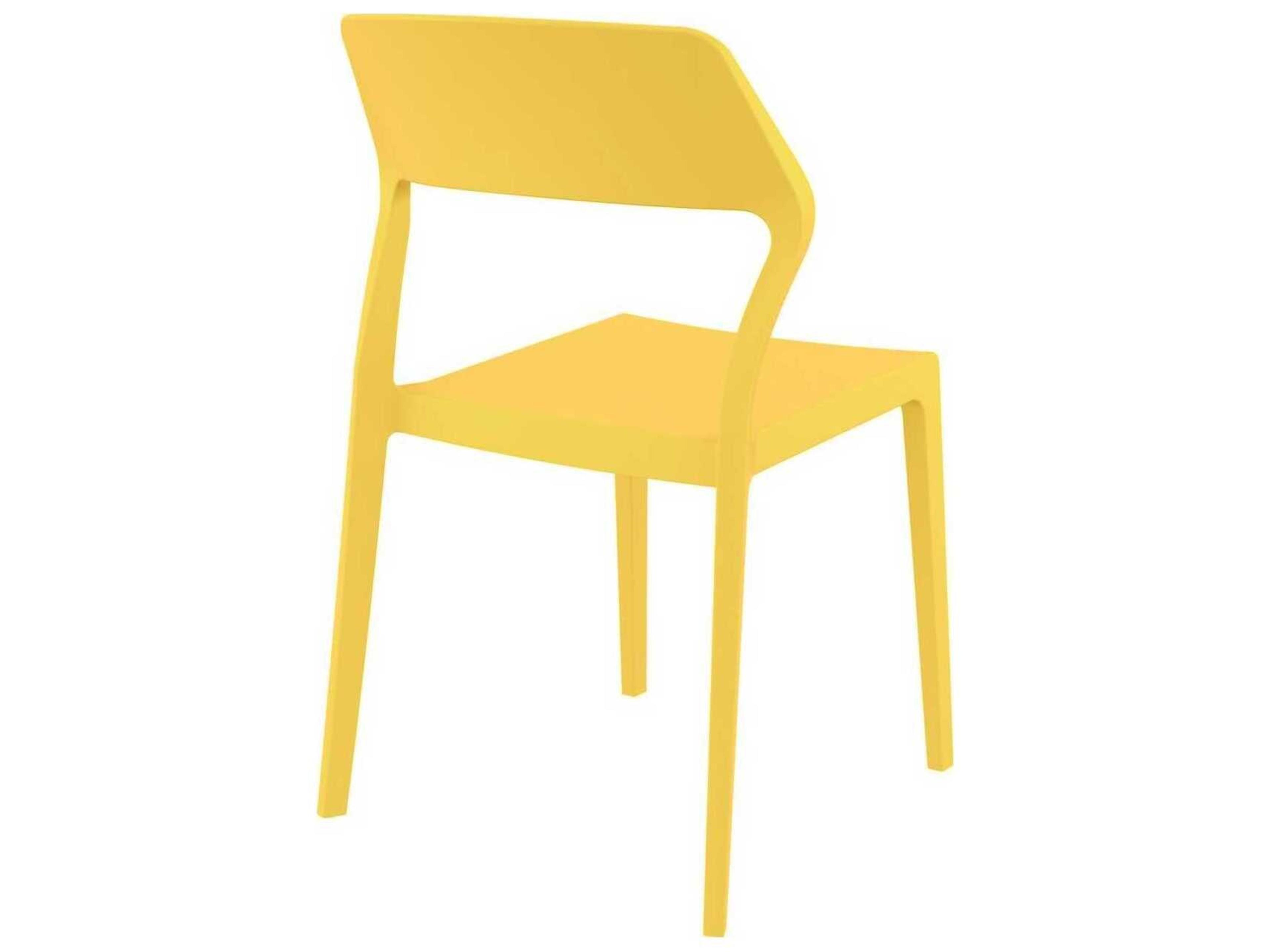 Compamia Snow Yellow Resin Dining Chair