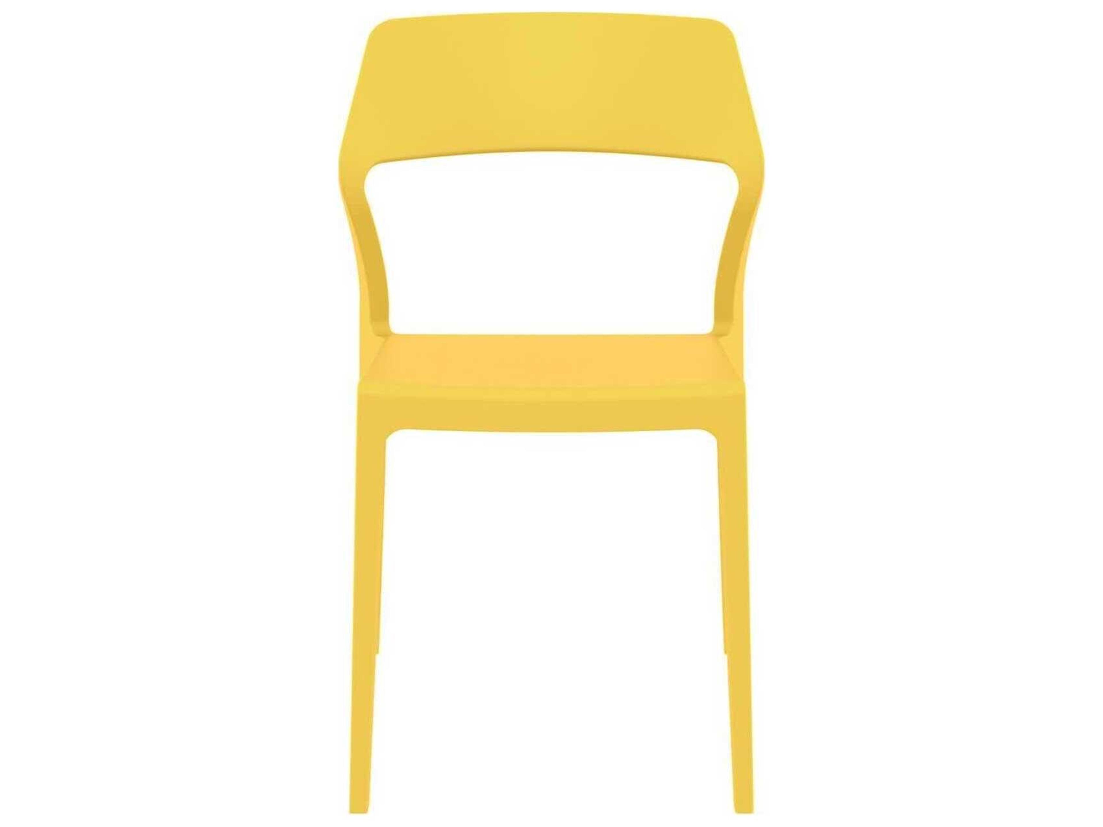 Compamia Snow Yellow Resin Dining Chair
